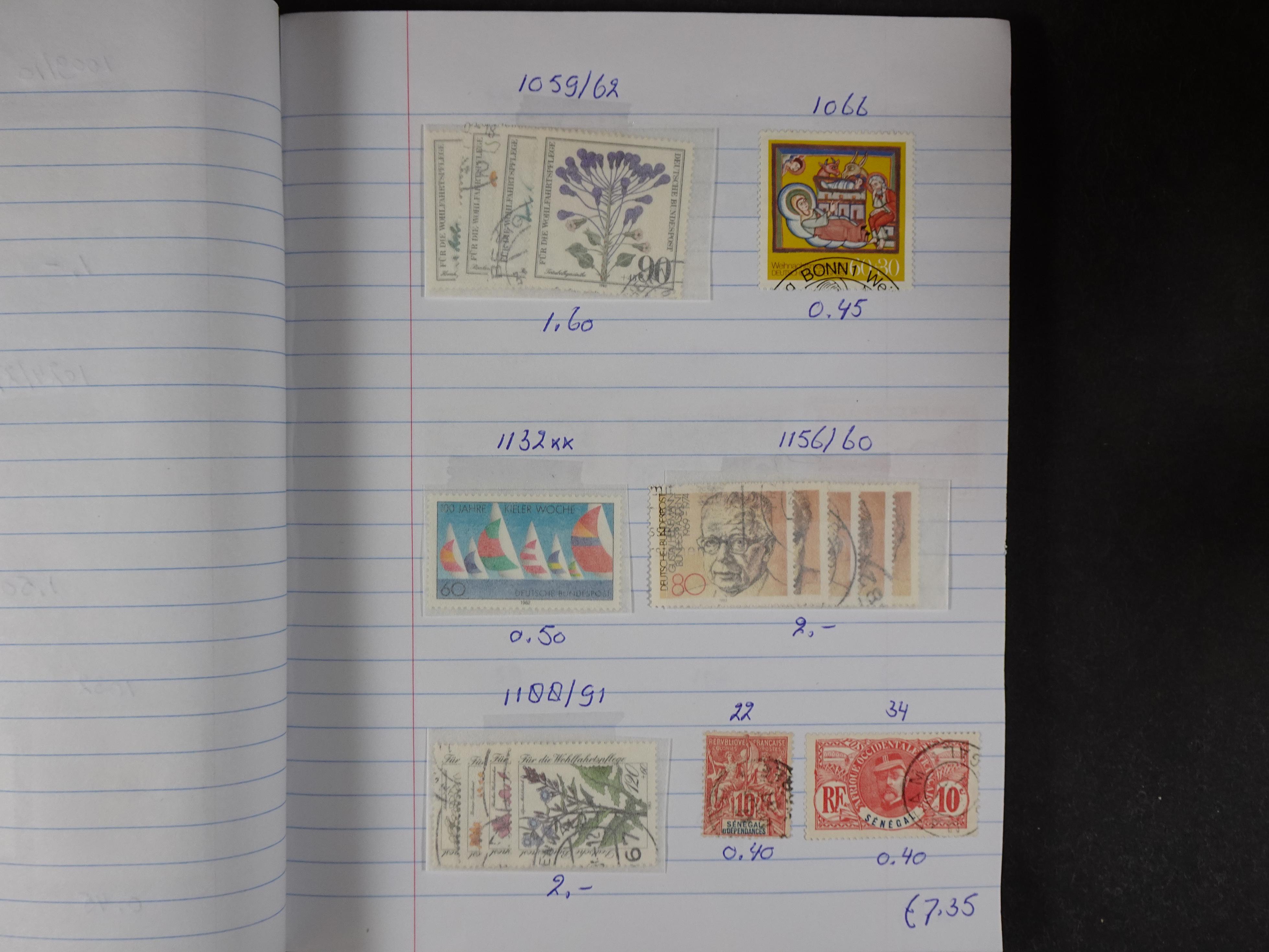 Mooie partij gelopen Rondzendboekjes.
Veel postfris.
Enorme restwaarde 160