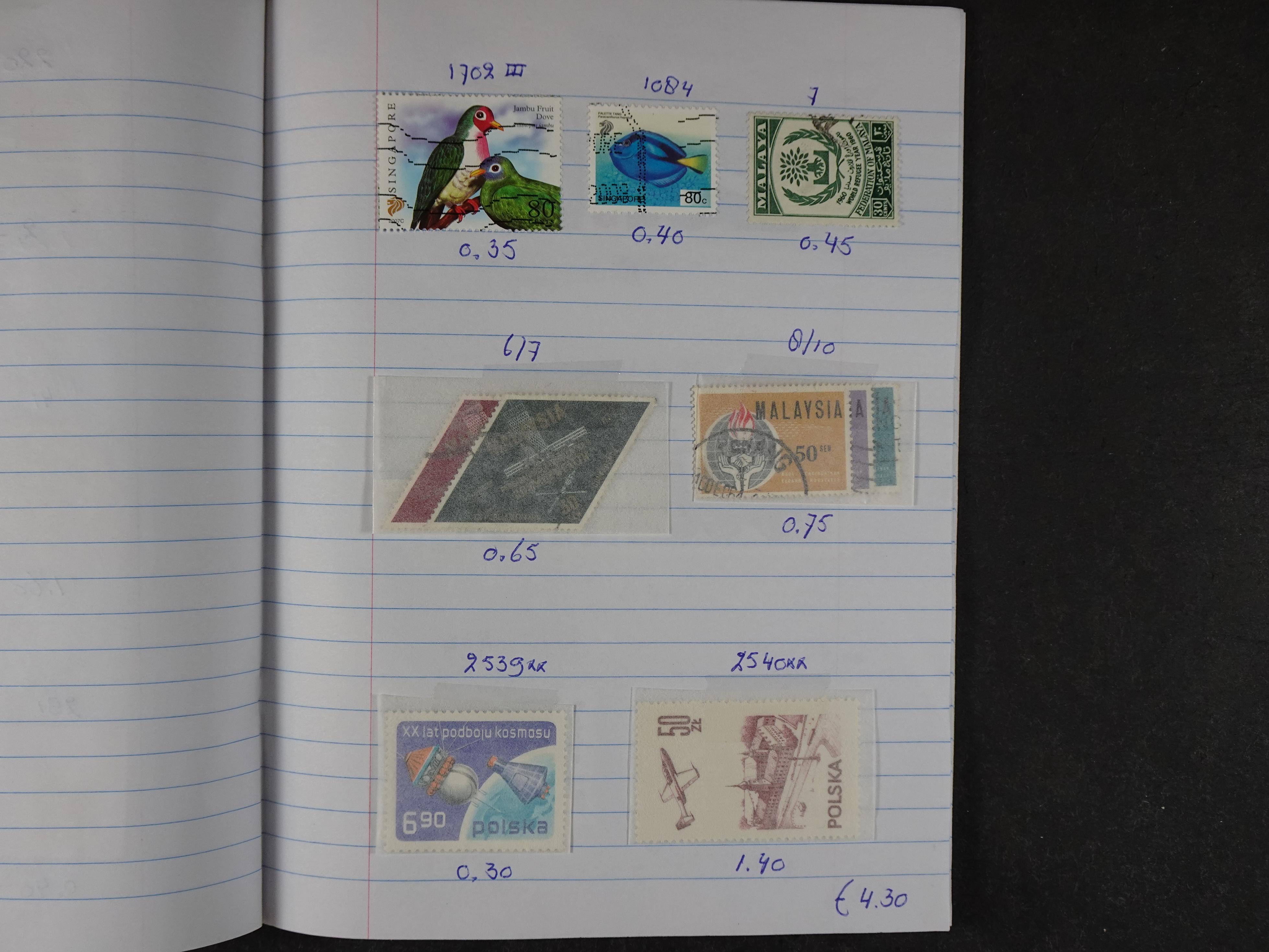 Mooie partij gelopen Rondzendboekjes.
Veel postfris.
Enorme restwaarde 172