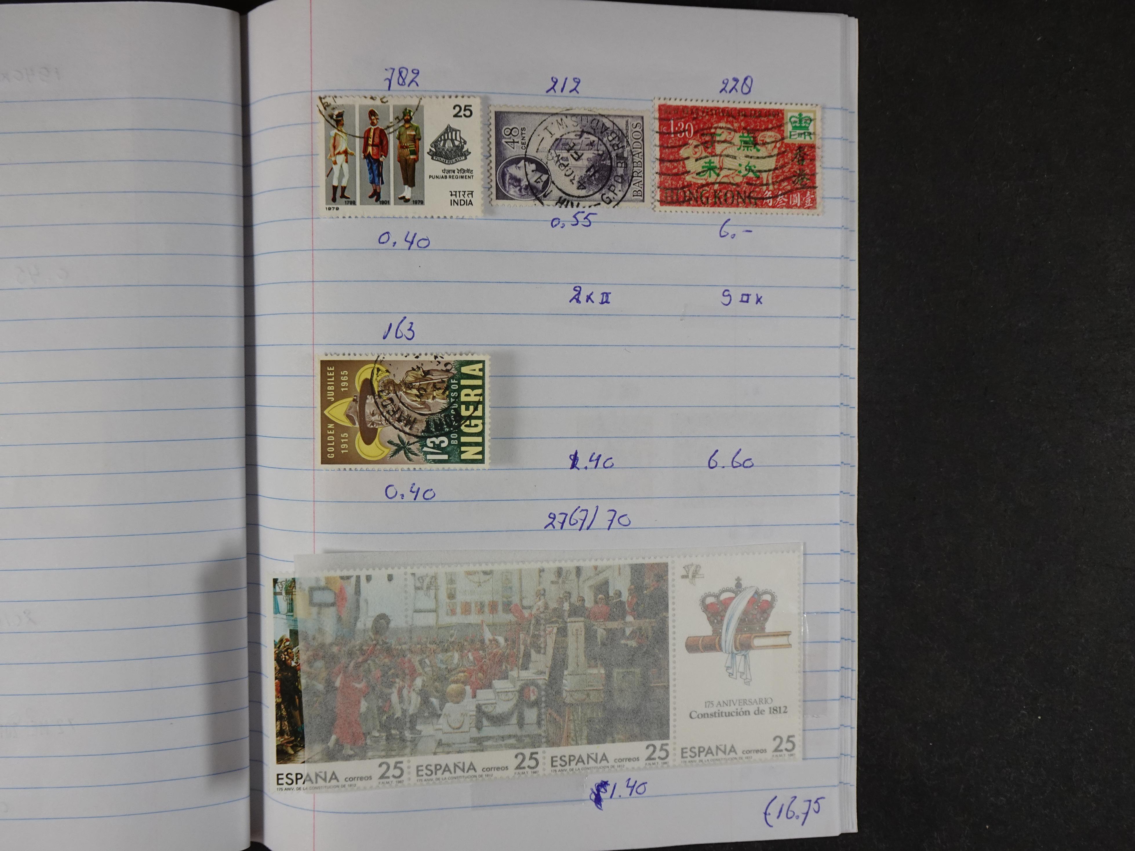 Mooie partij gelopen Rondzendboekjes.
Veel postfris.
Enorme restwaarde 181