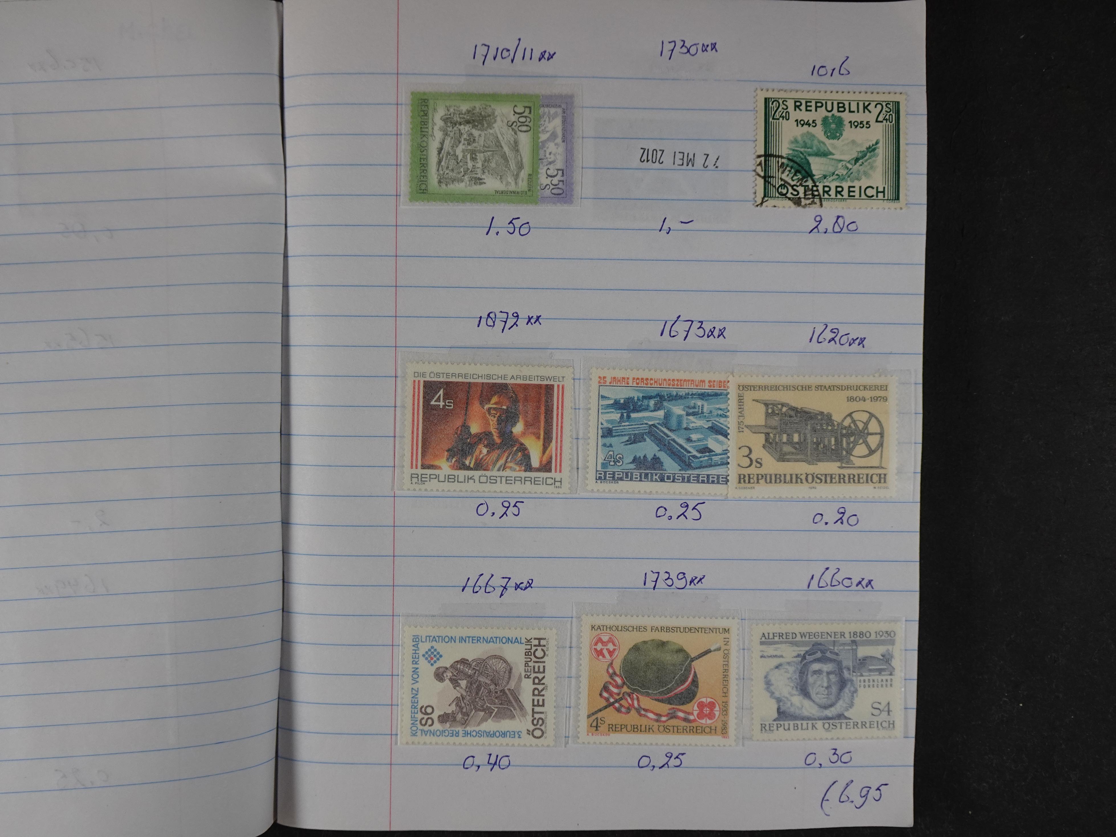 Mooie partij gelopen Rondzendboekjes.
Veel postfris.
Enorme restwaarde 190