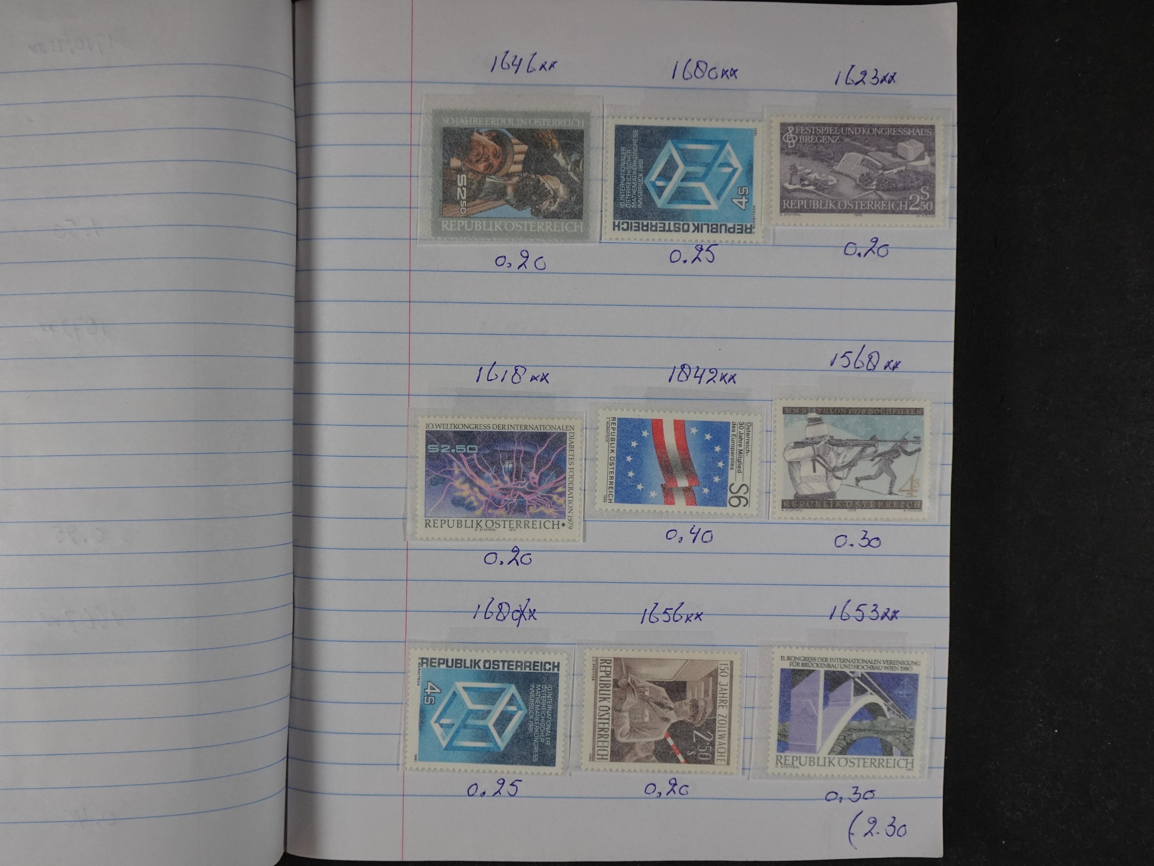 Mooie partij gelopen Rondzendboekjes.
Veel postfris.
Enorme restwaarde 191