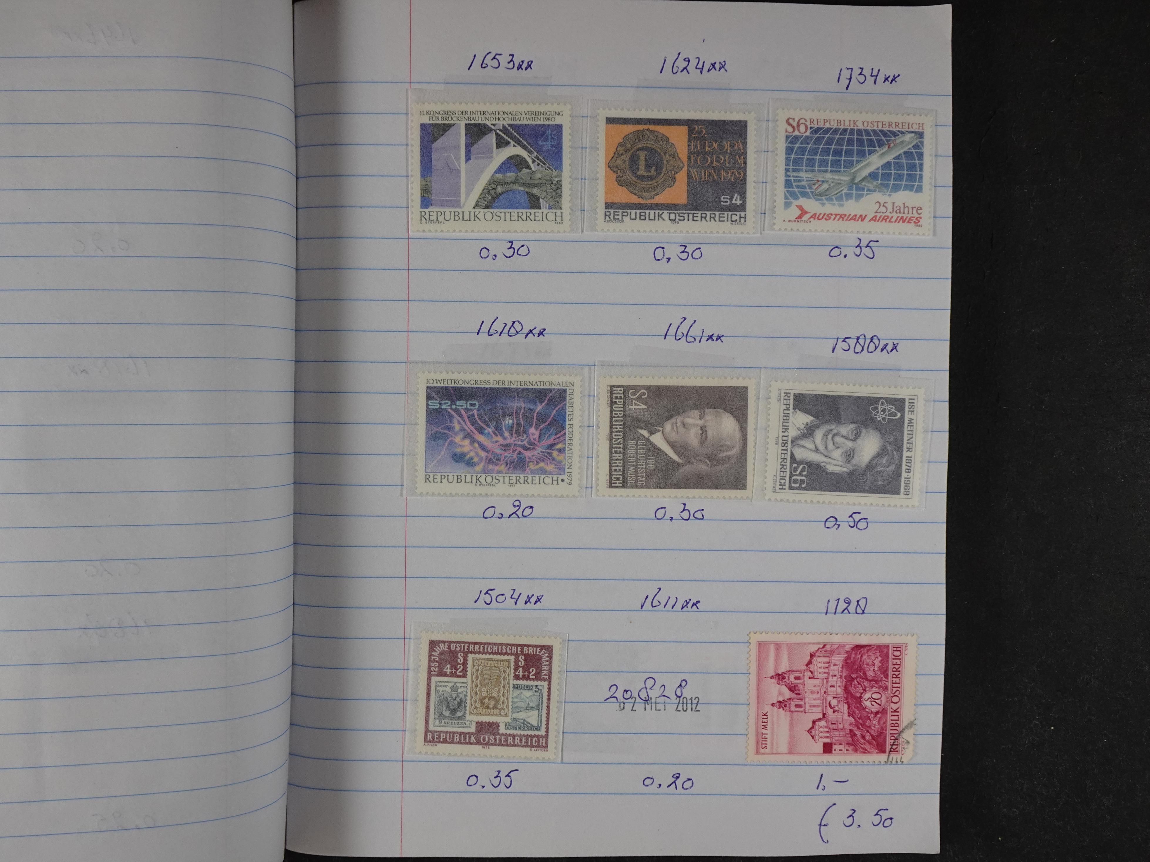 Mooie partij gelopen Rondzendboekjes.
Veel postfris.
Enorme restwaarde 192