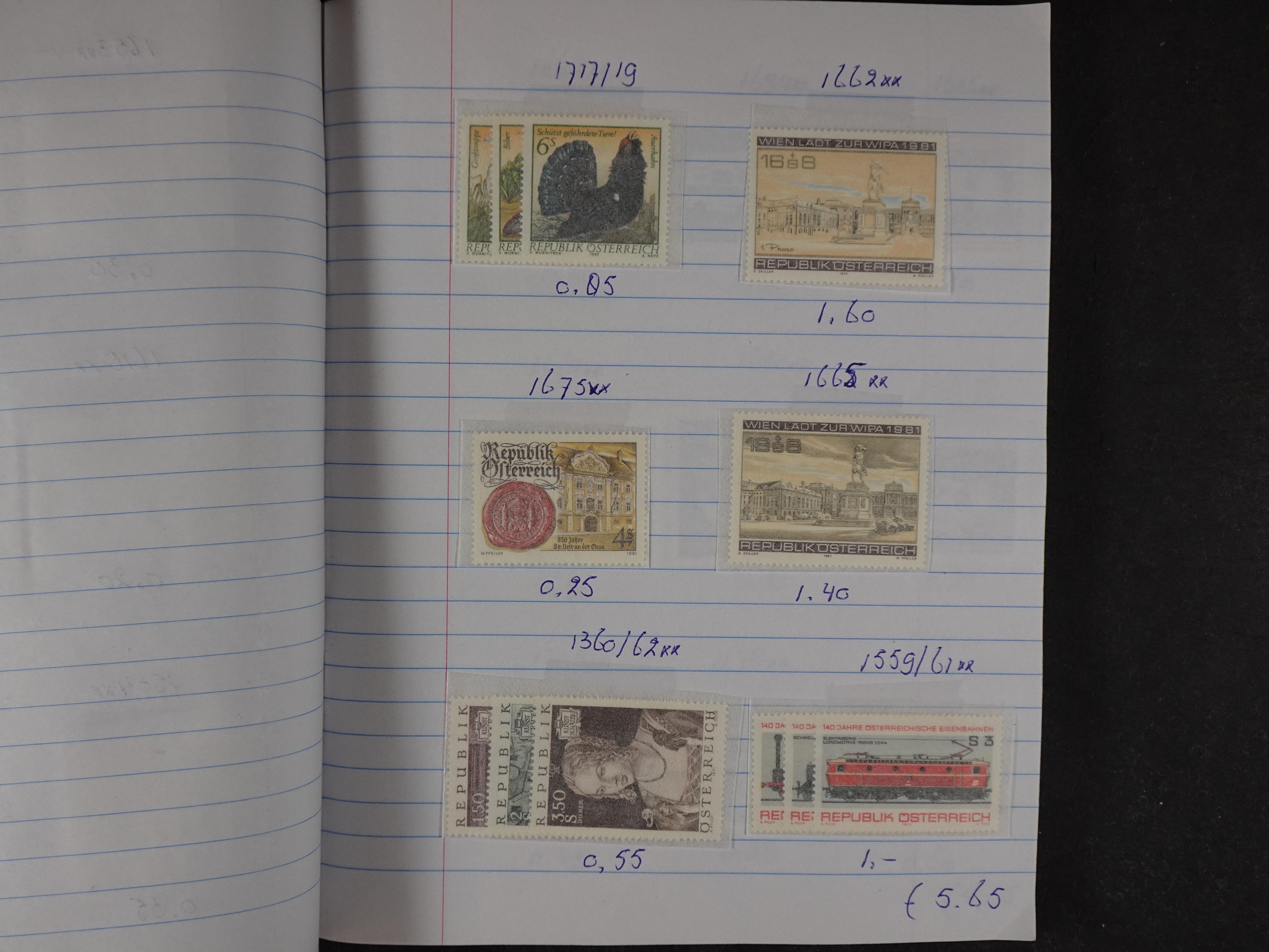 Mooie partij gelopen Rondzendboekjes.
Veel postfris.
Enorme restwaarde 193