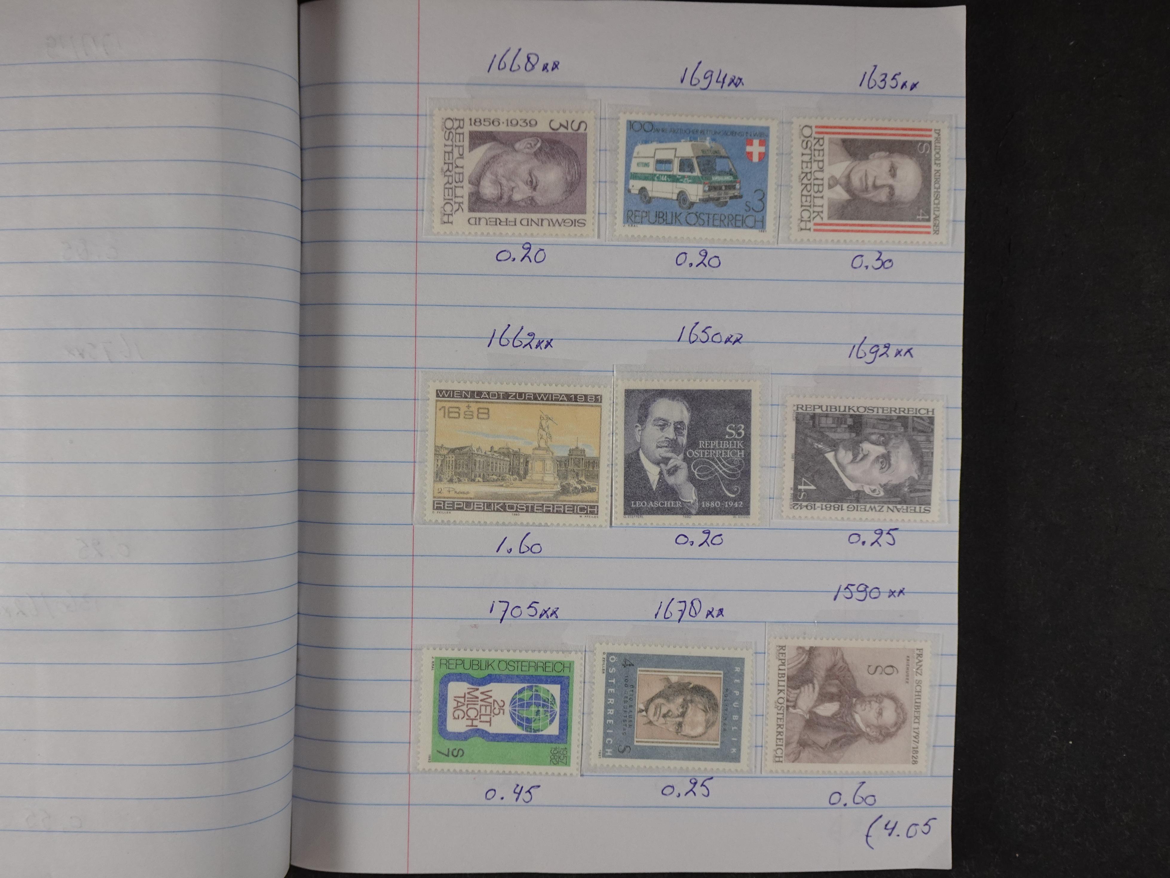 Mooie partij gelopen Rondzendboekjes.
Veel postfris.
Enorme restwaarde 194