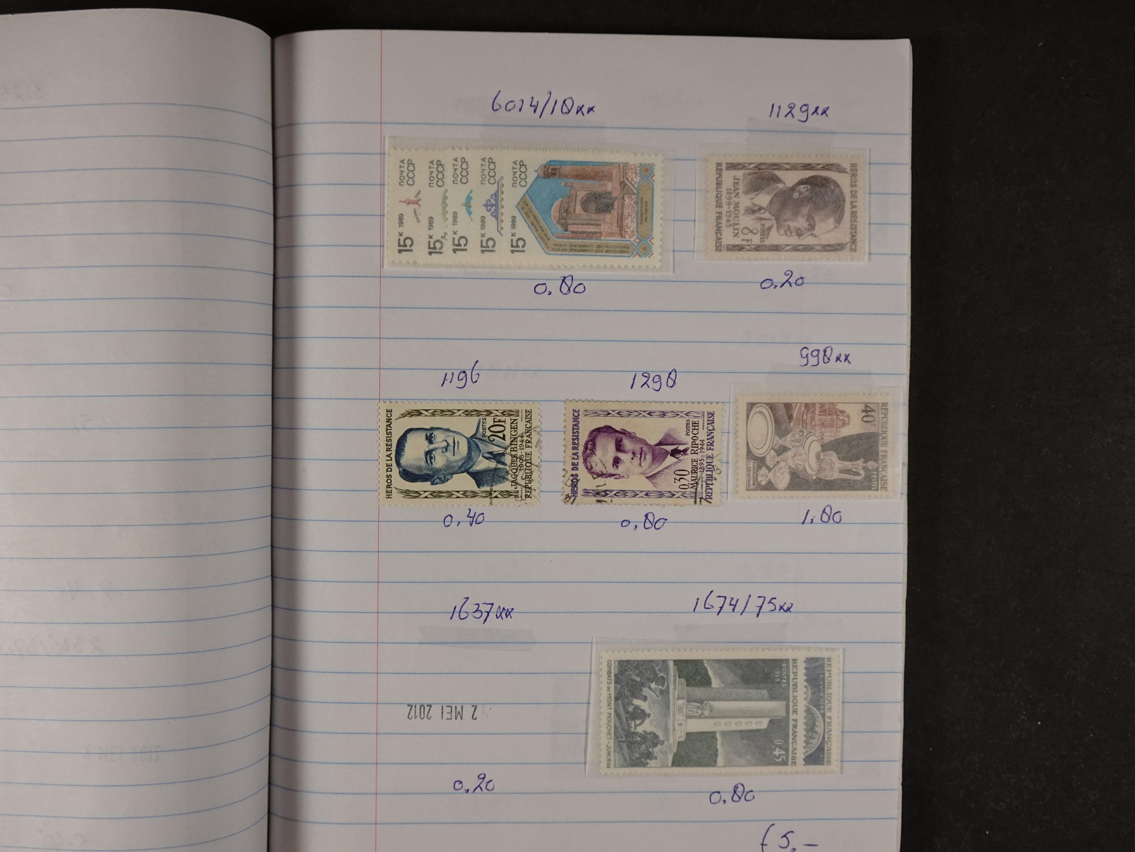 Mooie partij gelopen Rondzendboekjes.
Veel postfris.
Enorme restwaarde 201