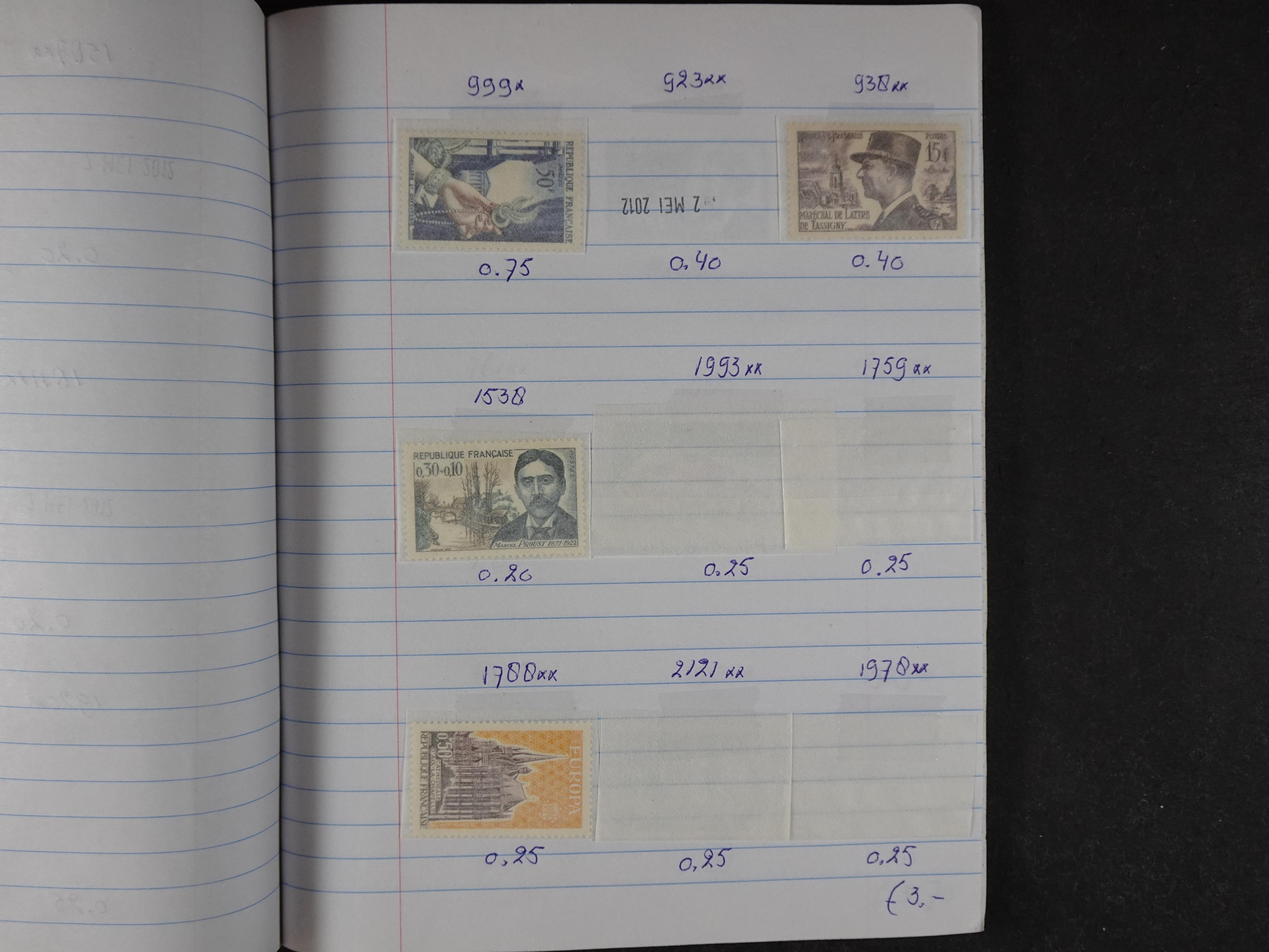 Mooie partij gelopen Rondzendboekjes.
Veel postfris.
Enorme restwaarde 203