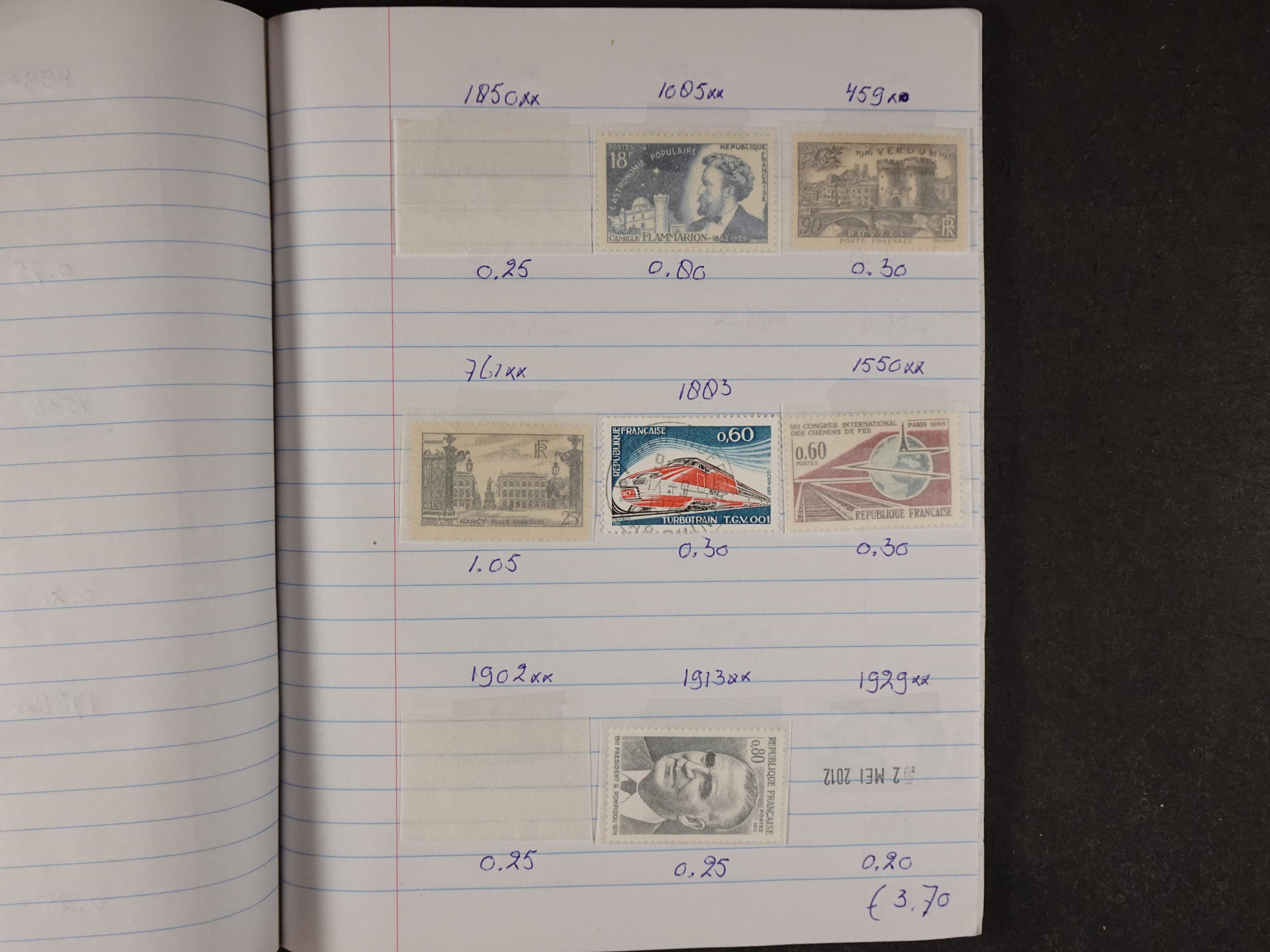 Mooie partij gelopen Rondzendboekjes.
Veel postfris.
Enorme restwaarde 204