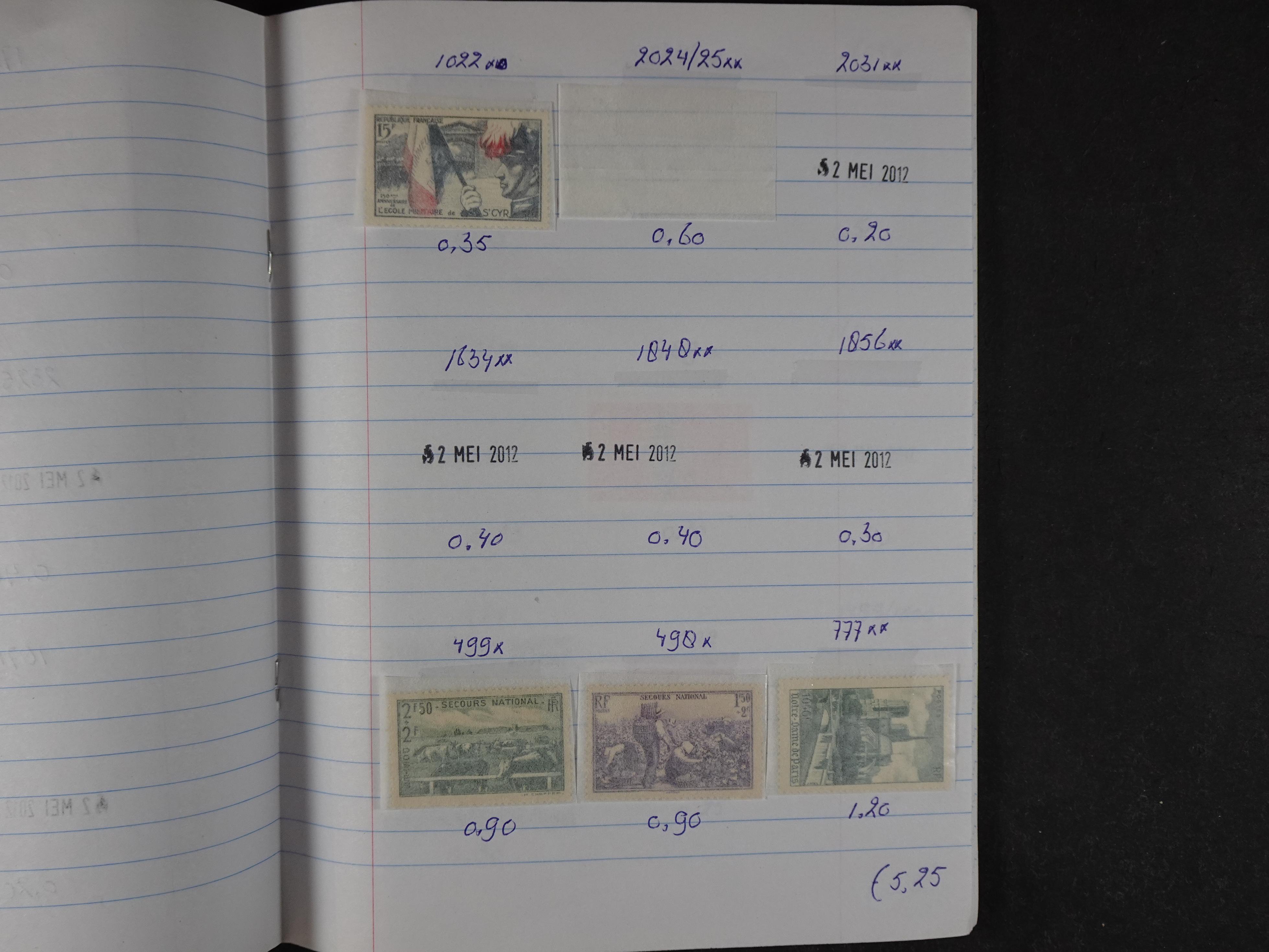 Mooie partij gelopen Rondzendboekjes.
Veel postfris.
Enorme restwaarde 209