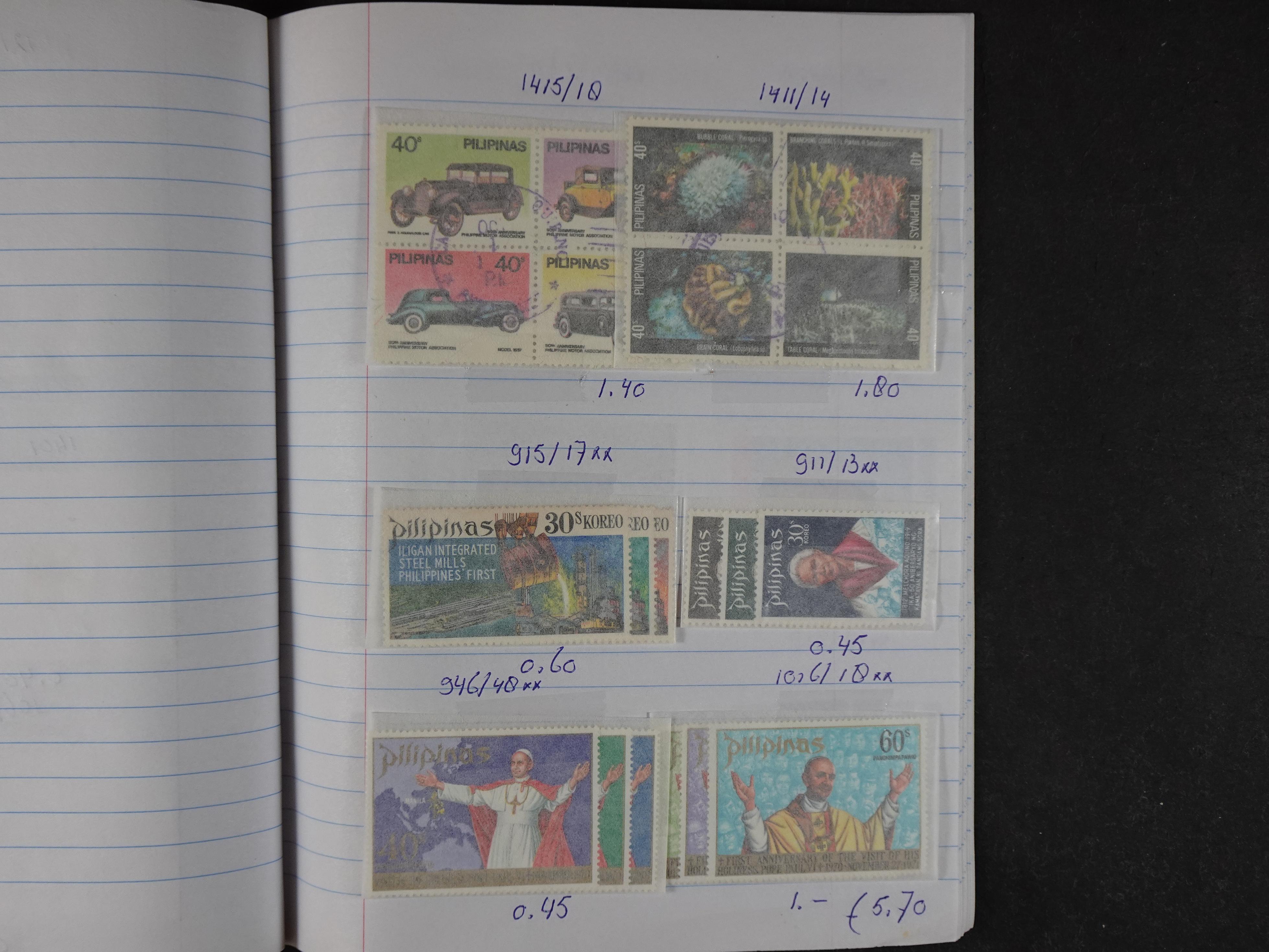 Mooie partij gelopen Rondzendboekjes.
Veel postfris.
Enorme restwaarde 212