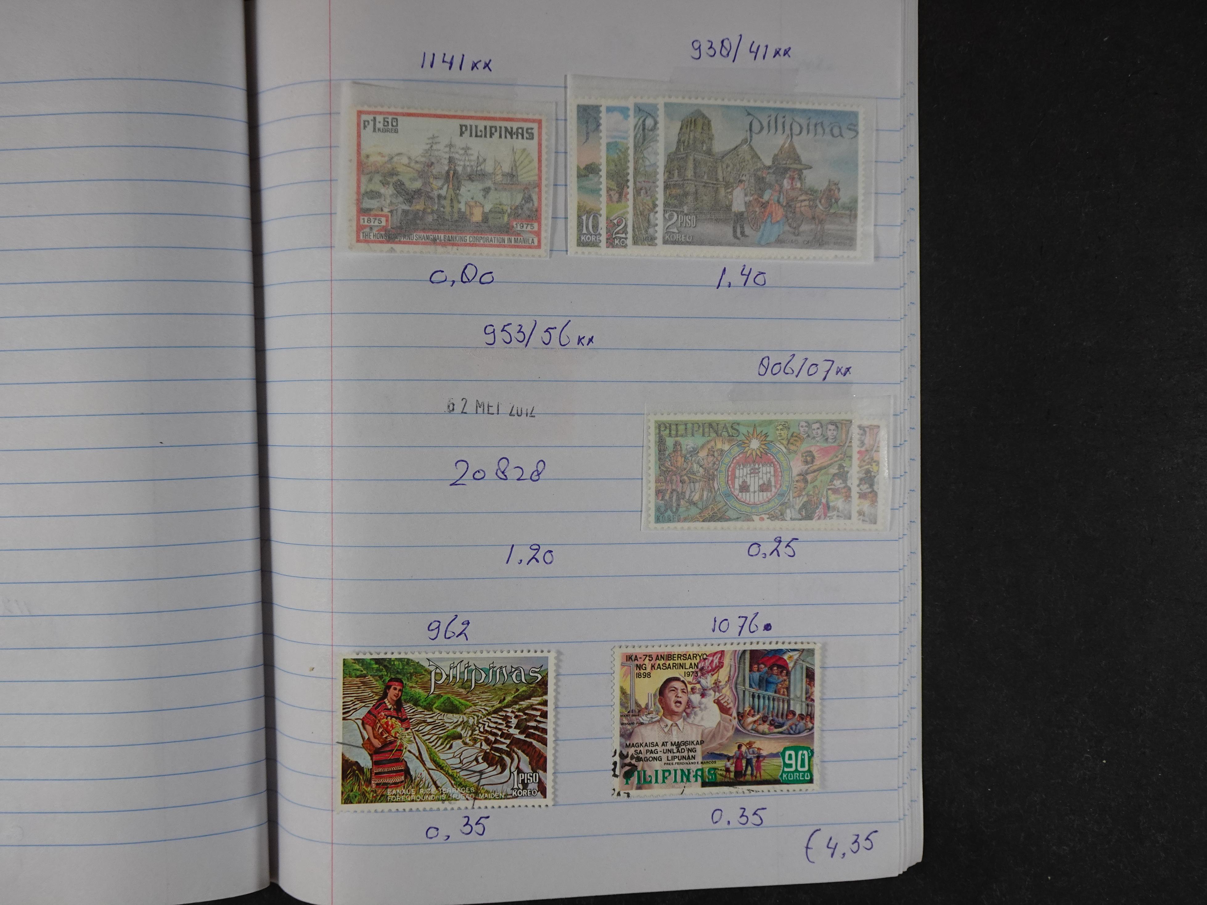 Mooie partij gelopen Rondzendboekjes.
Veel postfris.
Enorme restwaarde 214