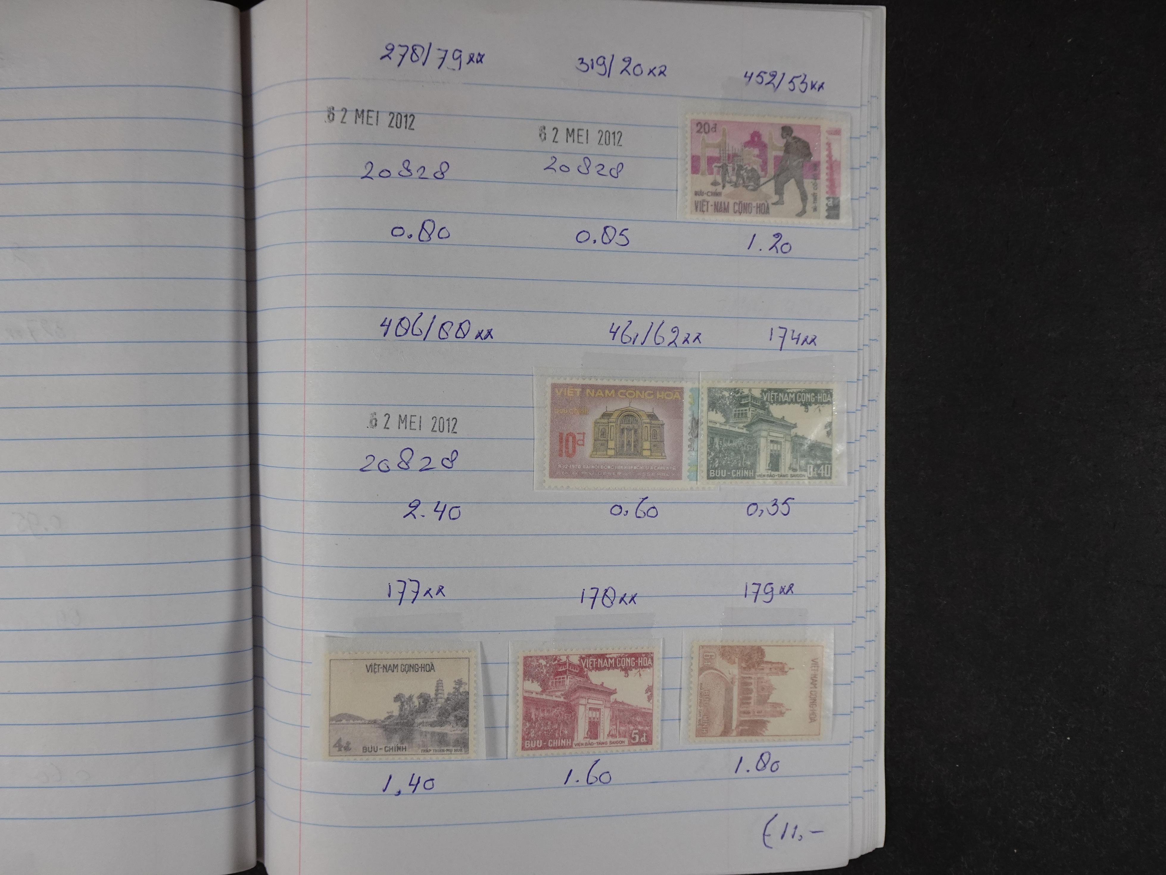 Mooie partij gelopen Rondzendboekjes.
Veel postfris.
Enorme restwaarde 219