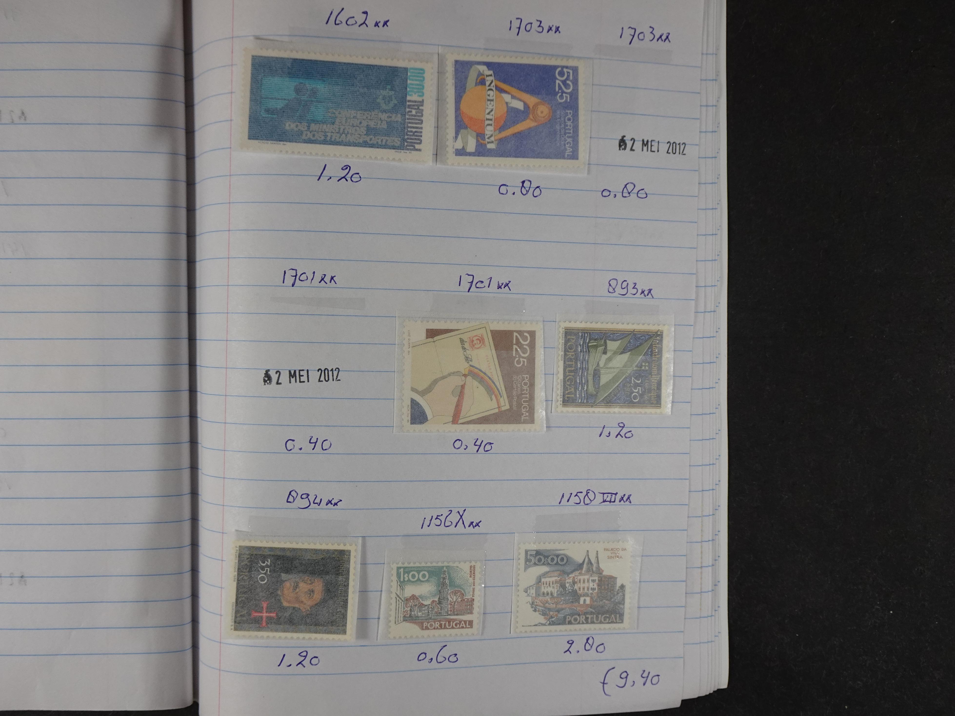 Mooie partij gelopen Rondzendboekjes.
Veel postfris.
Enorme restwaarde 222