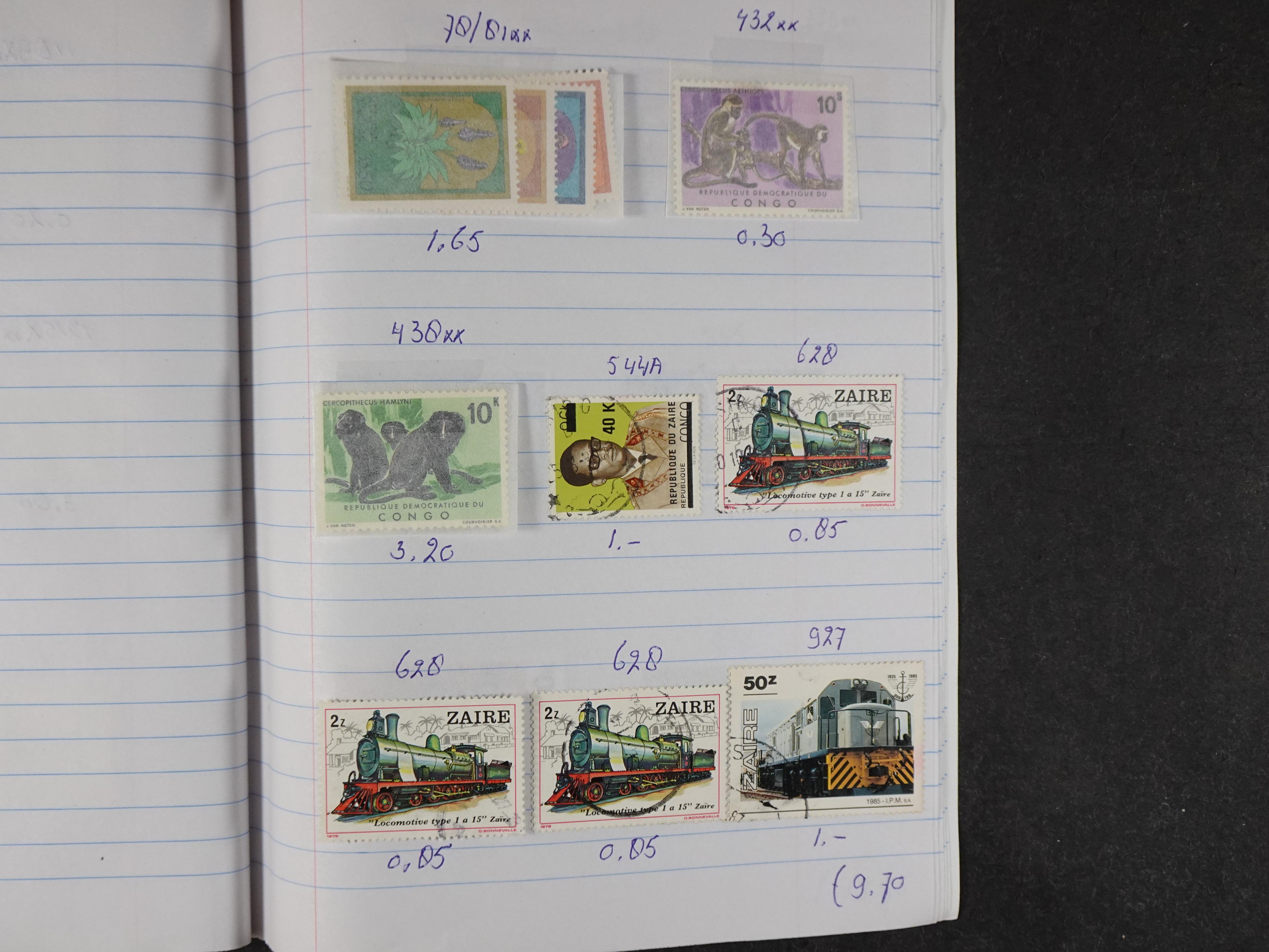 Mooie partij gelopen Rondzendboekjes.
Veel postfris.
Enorme restwaarde 224