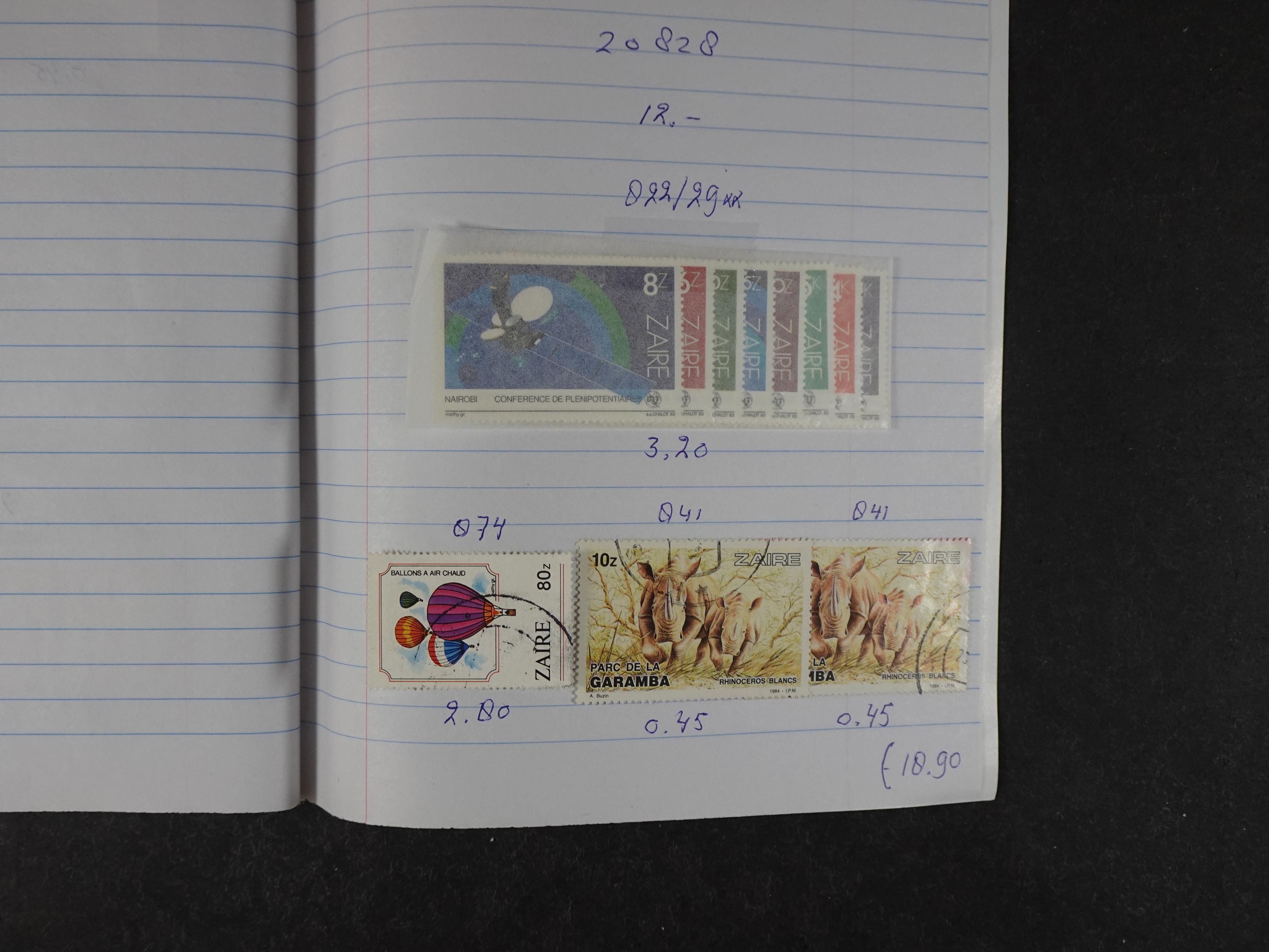 Mooie partij gelopen Rondzendboekjes.
Veel postfris.
Enorme restwaarde 228