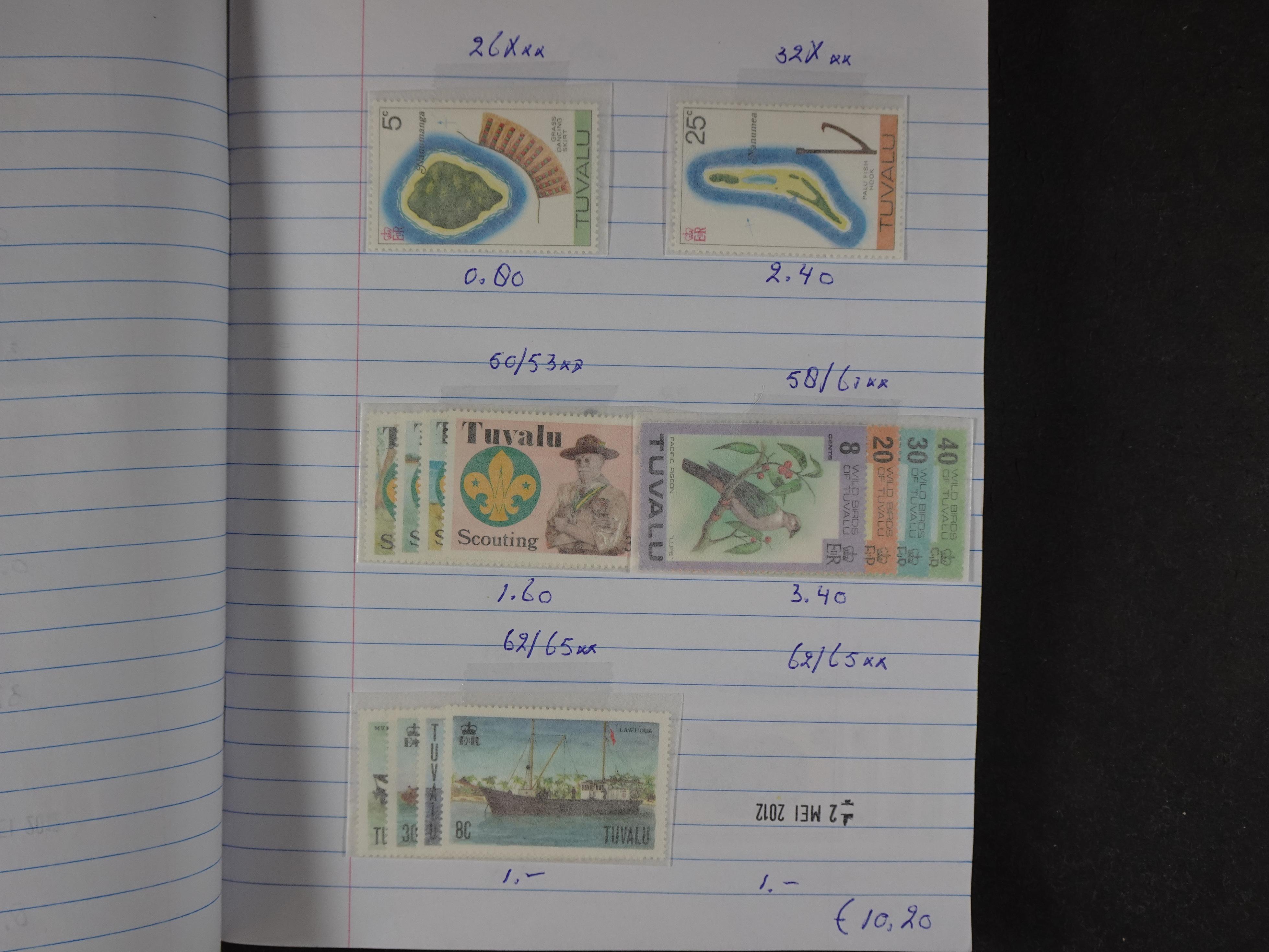 Mooie partij gelopen Rondzendboekjes.
Veel postfris.
Enorme restwaarde 230