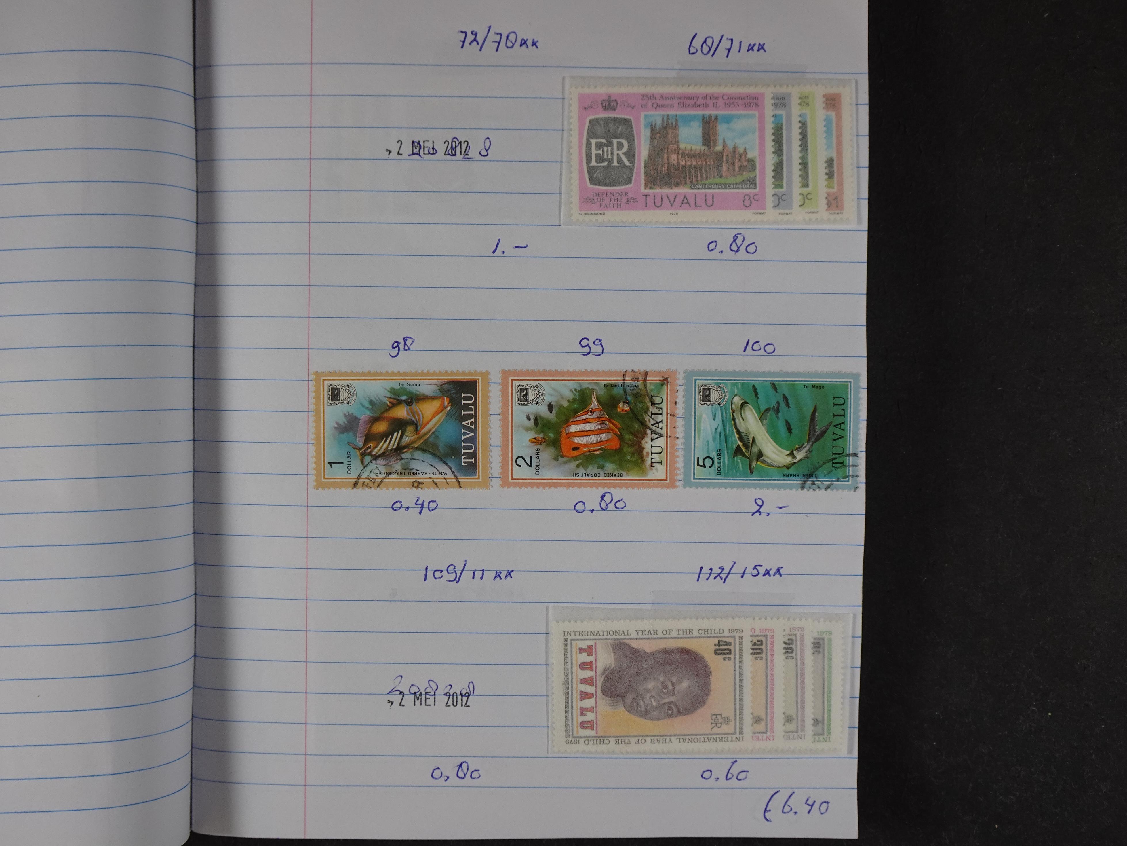 Mooie partij gelopen Rondzendboekjes.
Veel postfris.
Enorme restwaarde 231