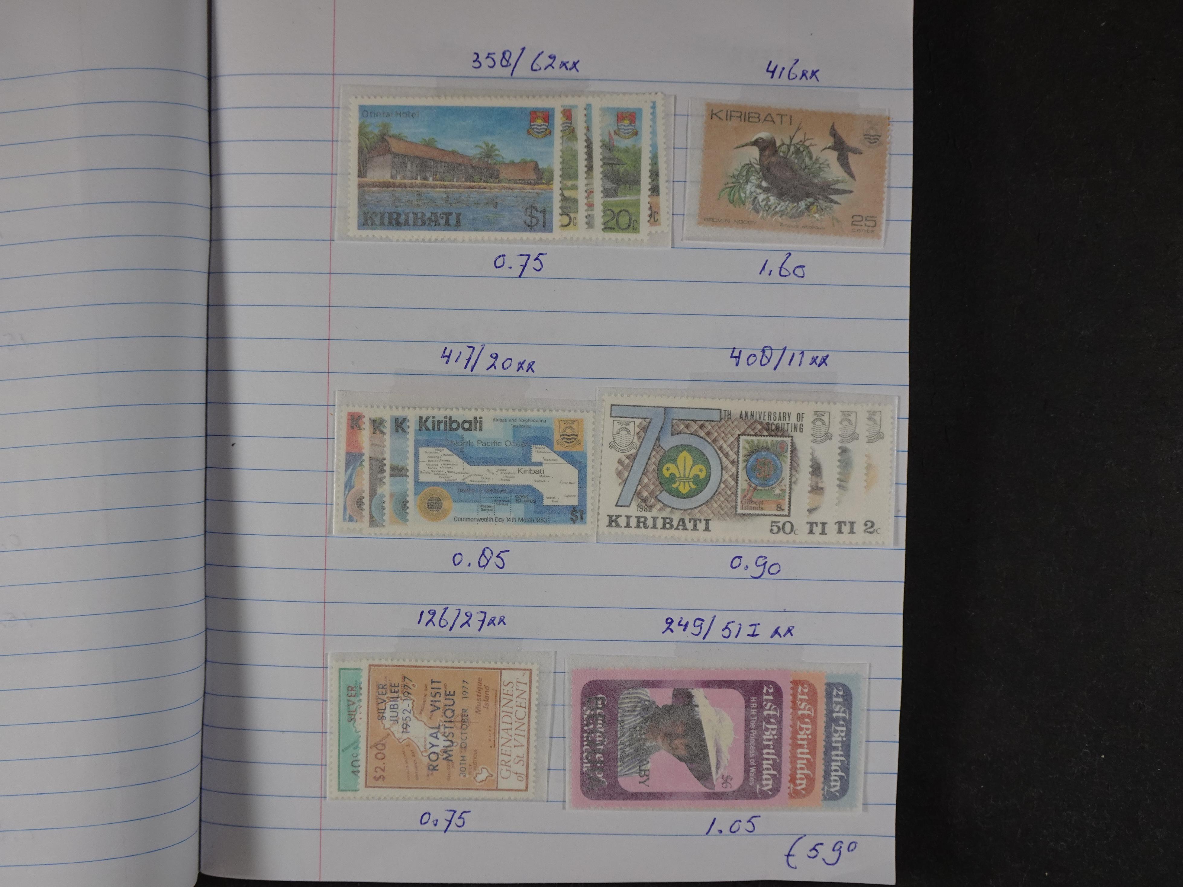 Mooie partij gelopen Rondzendboekjes.
Veel postfris.
Enorme restwaarde 234