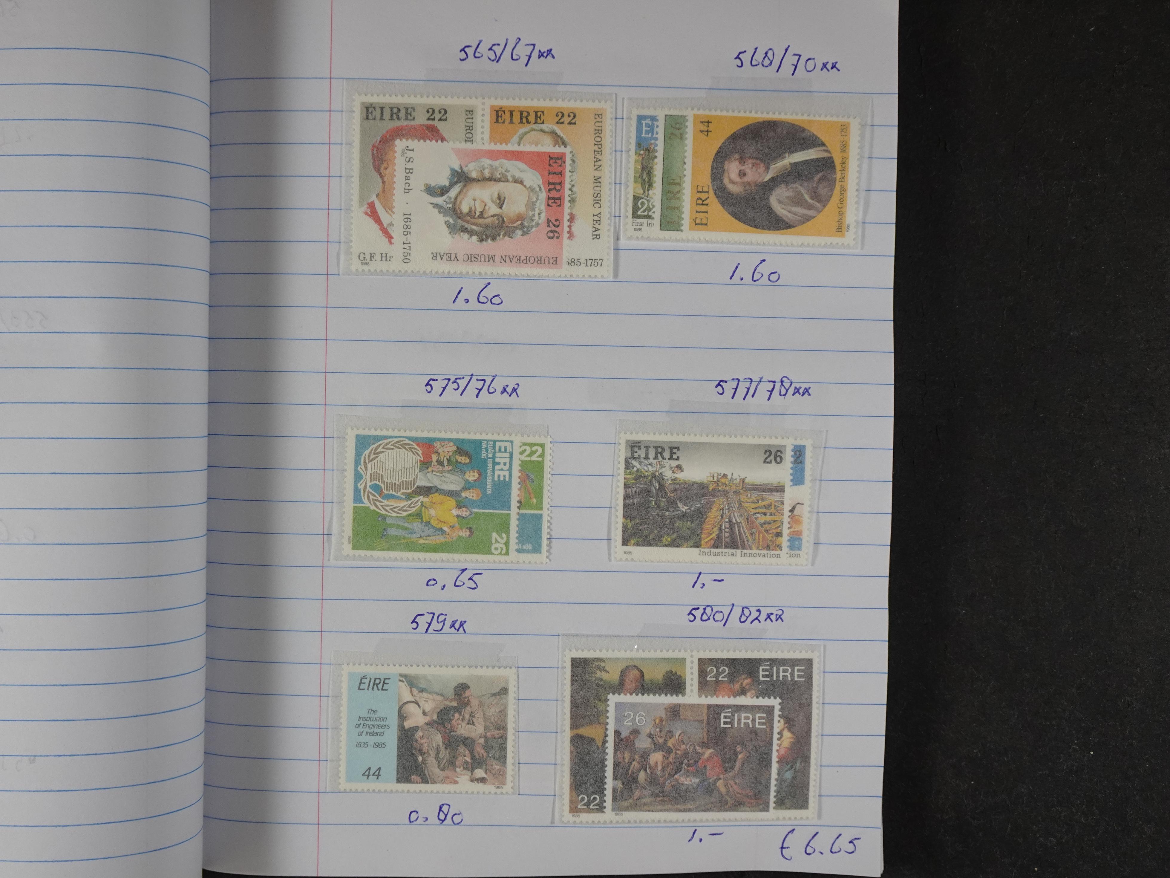 Mooie partij gelopen Rondzendboekjes.
Veel postfris.
Enorme restwaarde 238