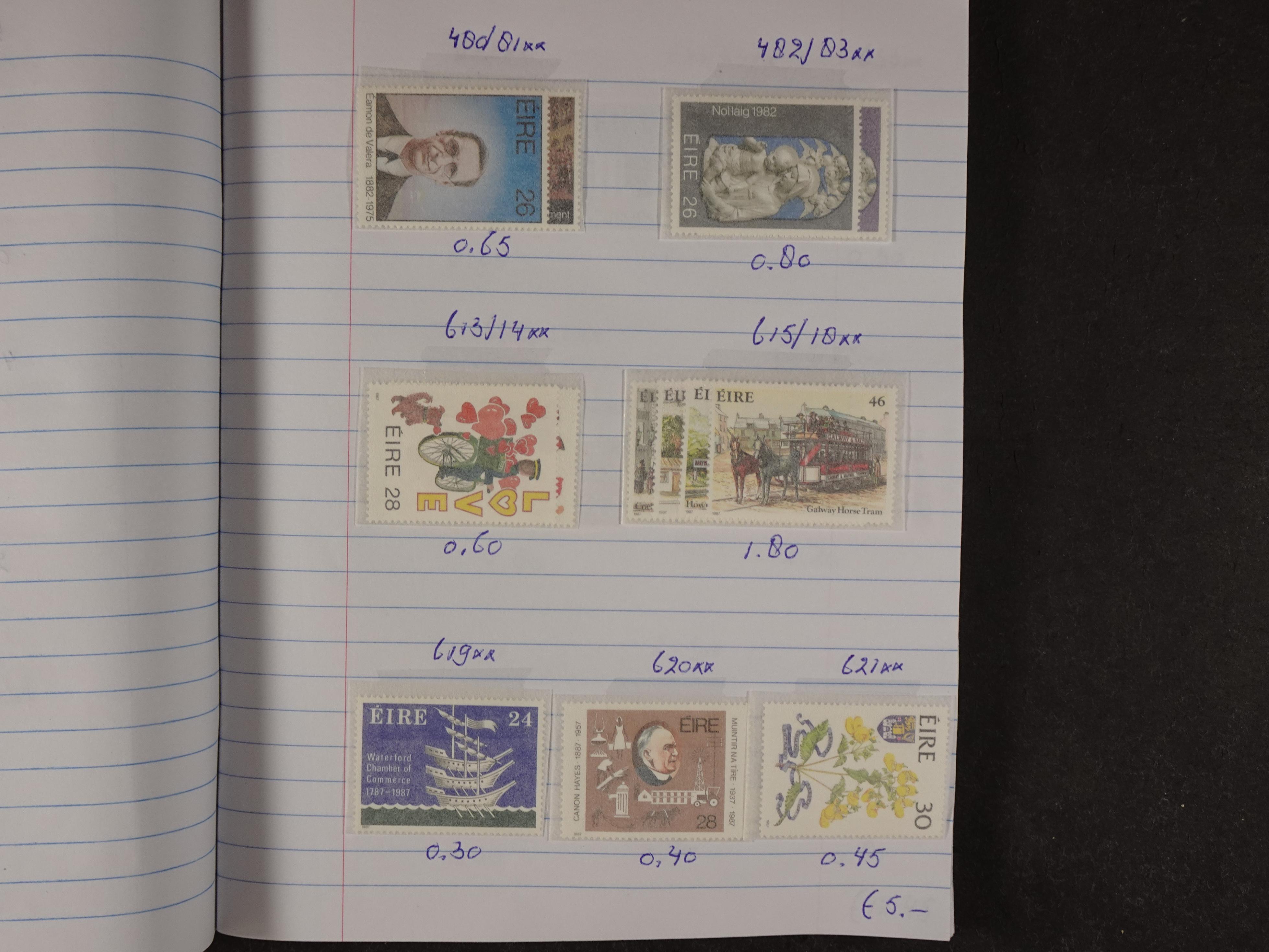 Mooie partij gelopen Rondzendboekjes.
Veel postfris.
Enorme restwaarde 240