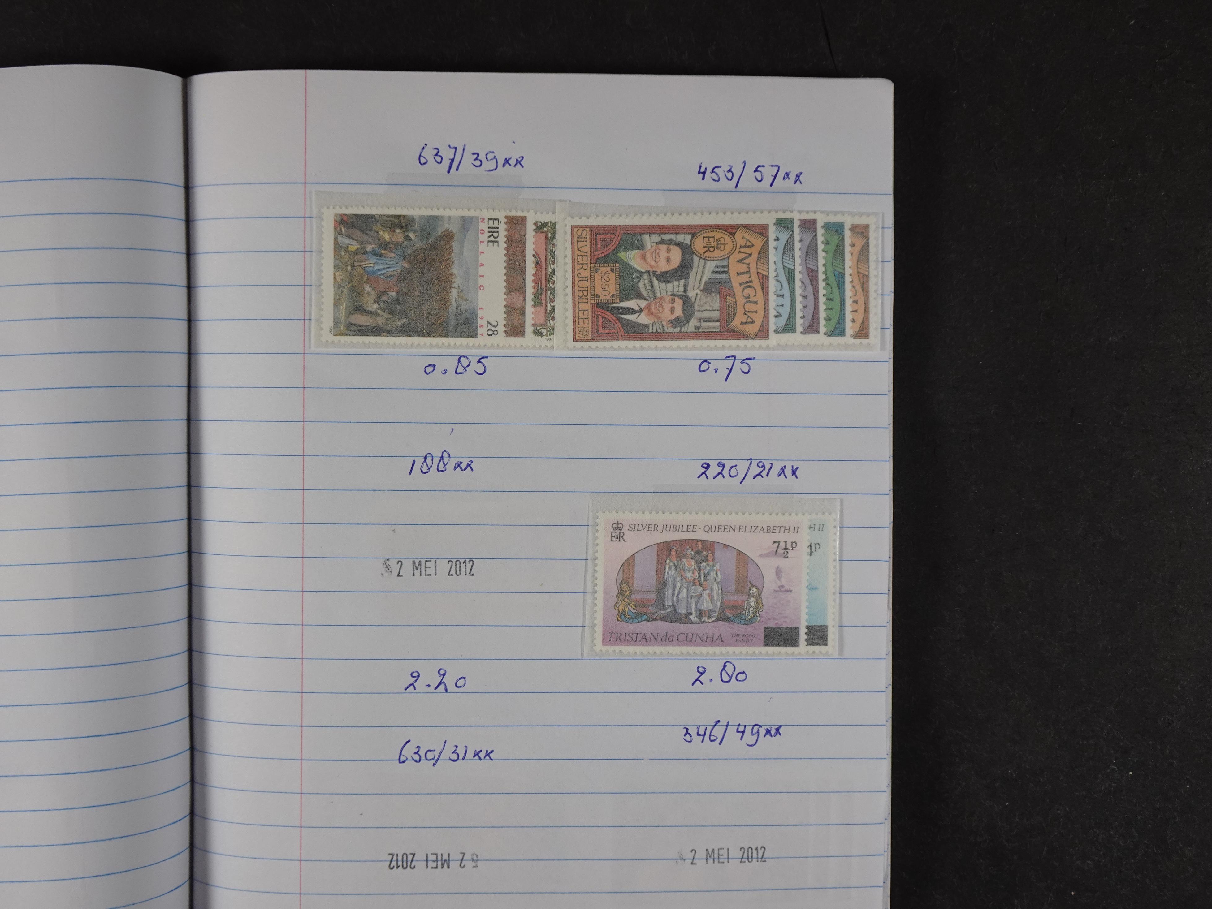 Mooie partij gelopen Rondzendboekjes.
Veel postfris.
Enorme restwaarde 242