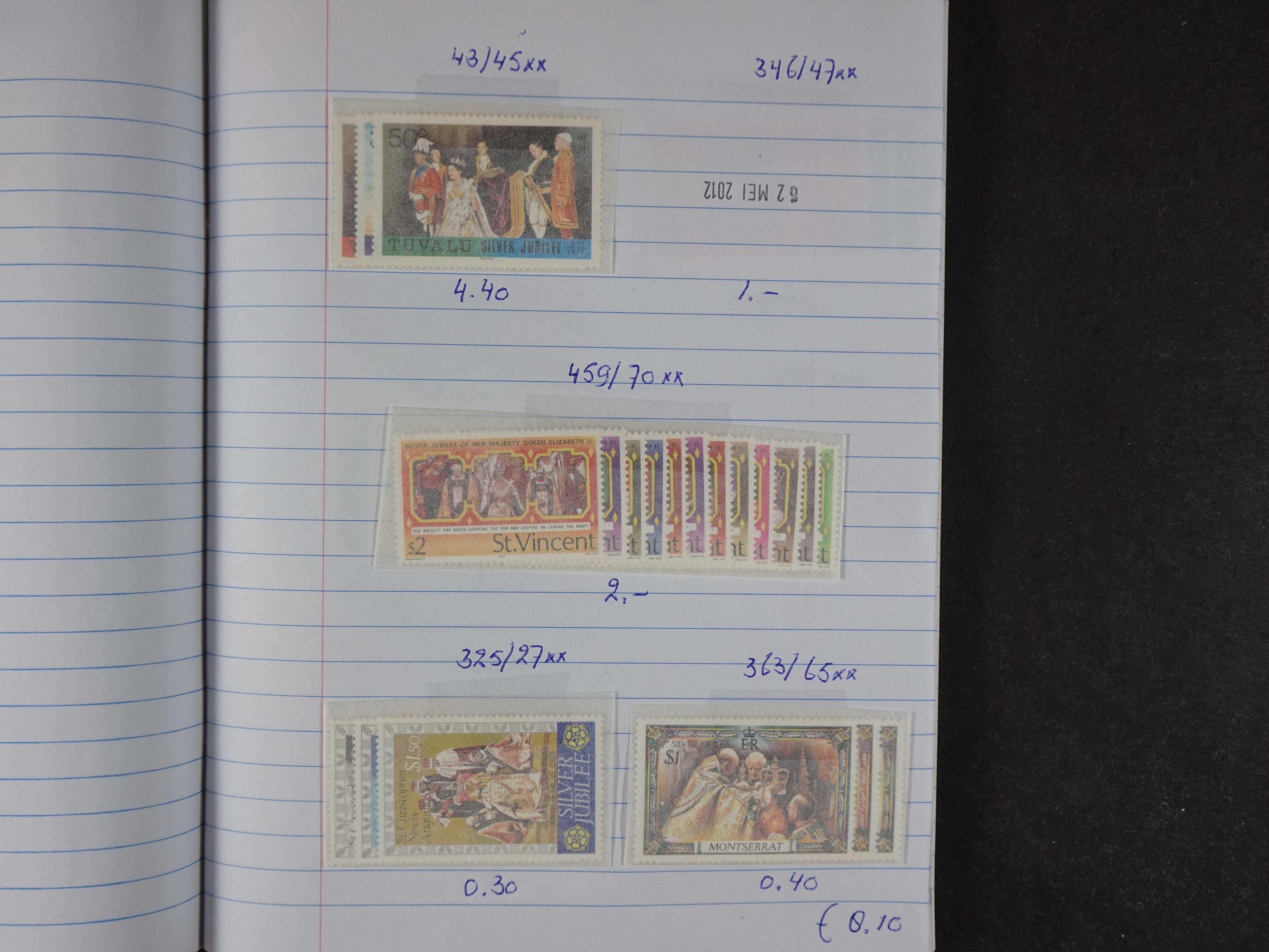 Mooie partij gelopen Rondzendboekjes.
Veel postfris.
Enorme restwaarde 243