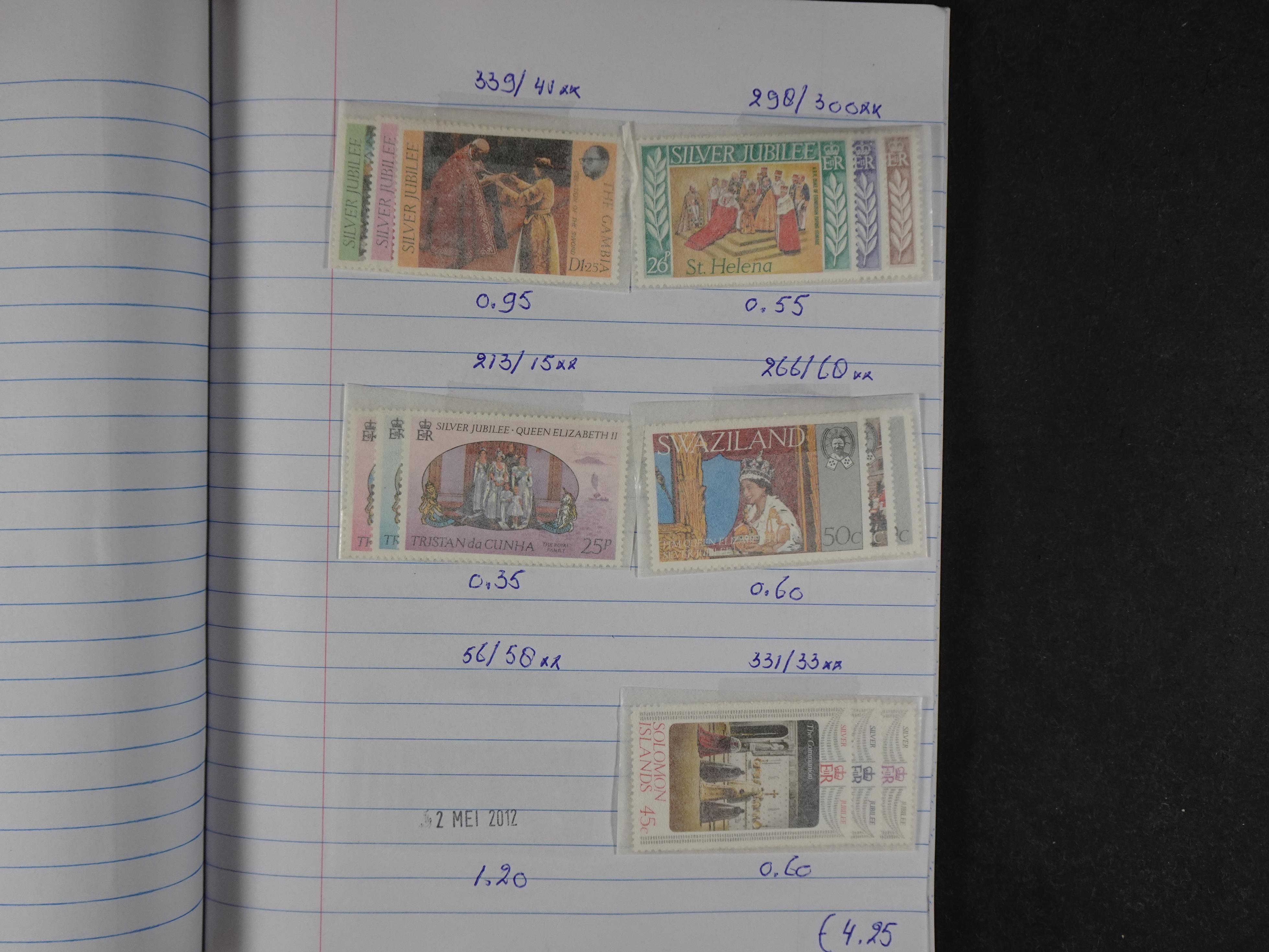 Mooie partij gelopen Rondzendboekjes.
Veel postfris.
Enorme restwaarde 245