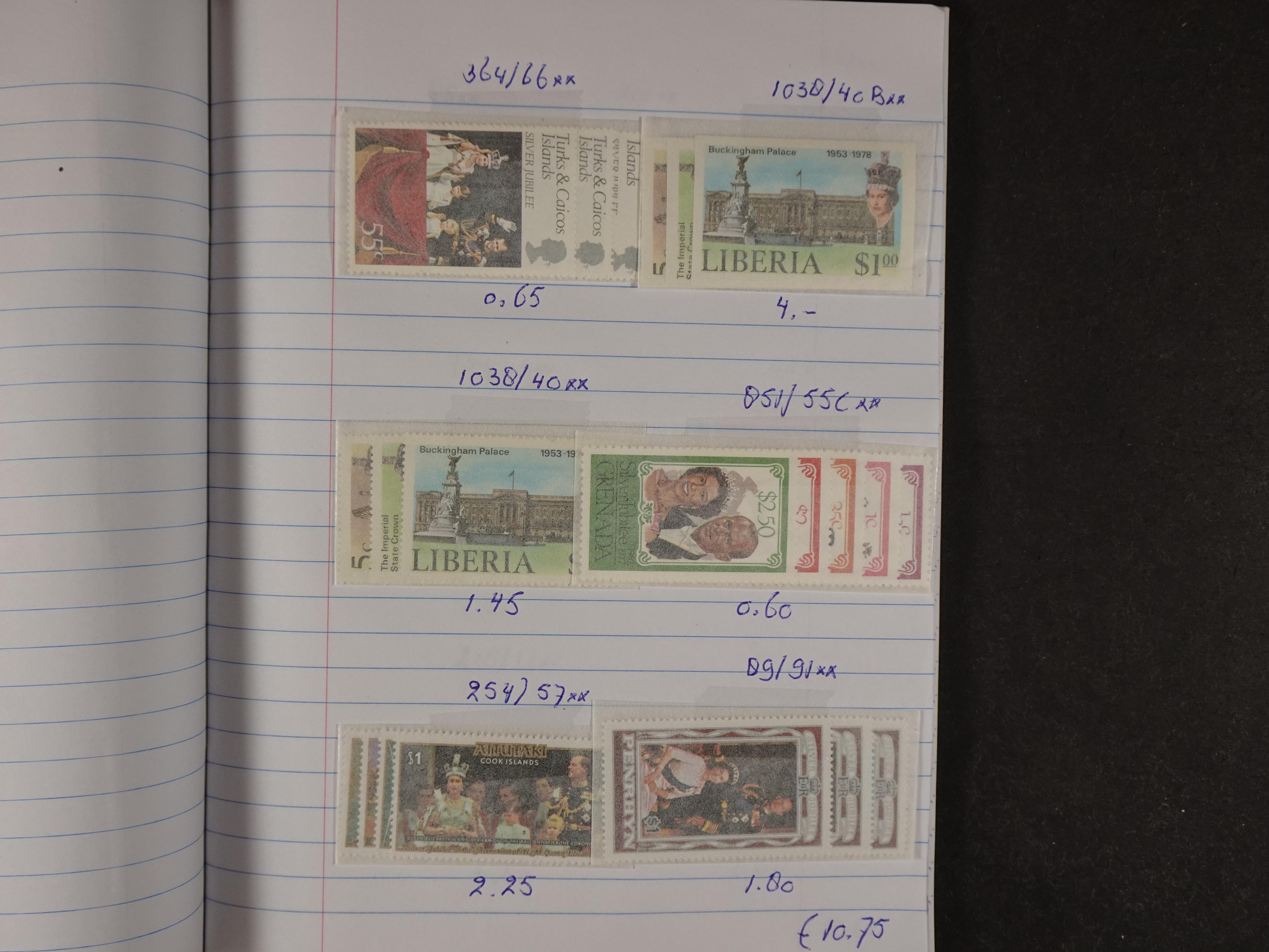 Mooie partij gelopen Rondzendboekjes.
Veel postfris.
Enorme restwaarde 246