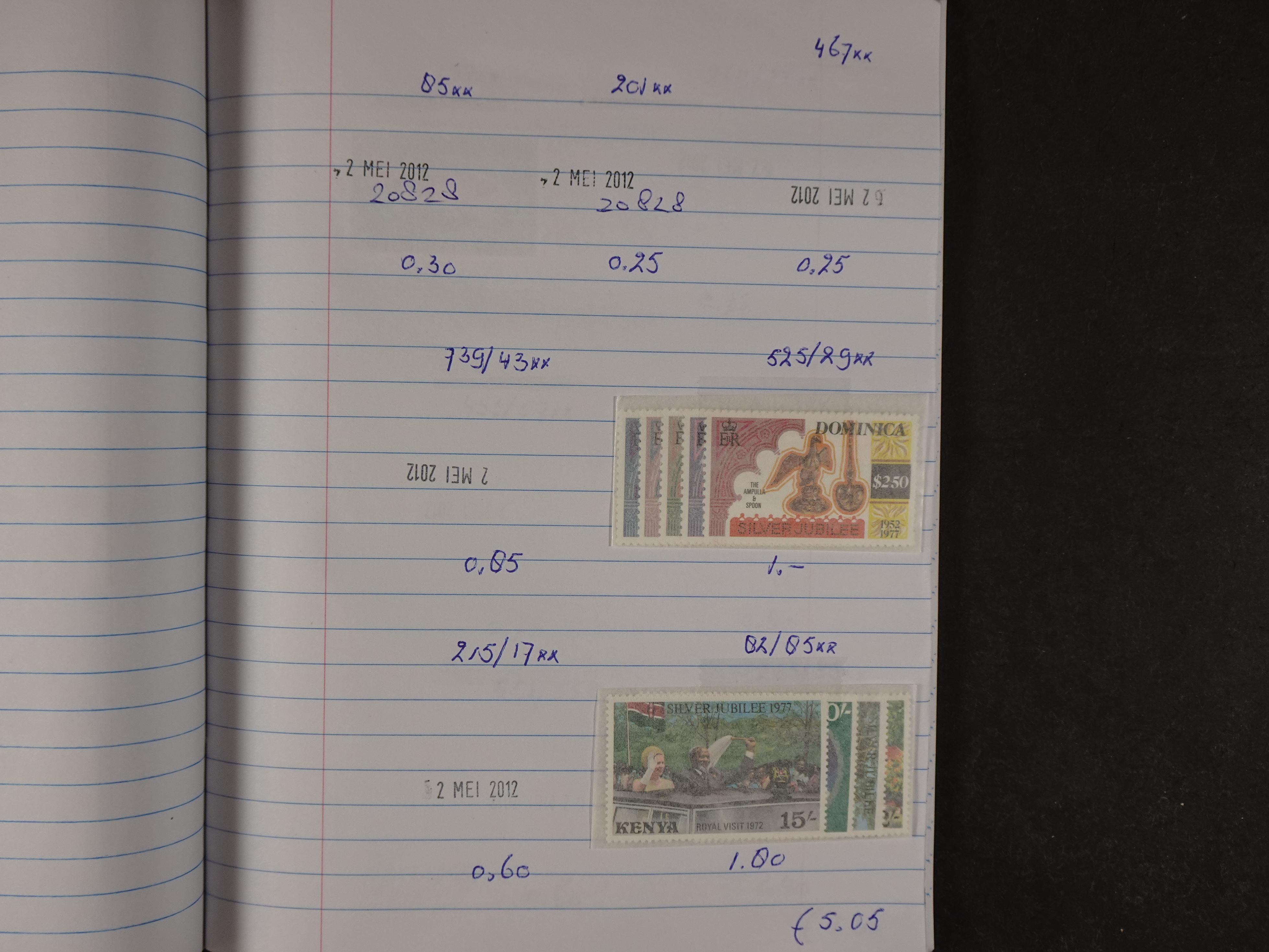 Mooie partij gelopen Rondzendboekjes.
Veel postfris.
Enorme restwaarde 247