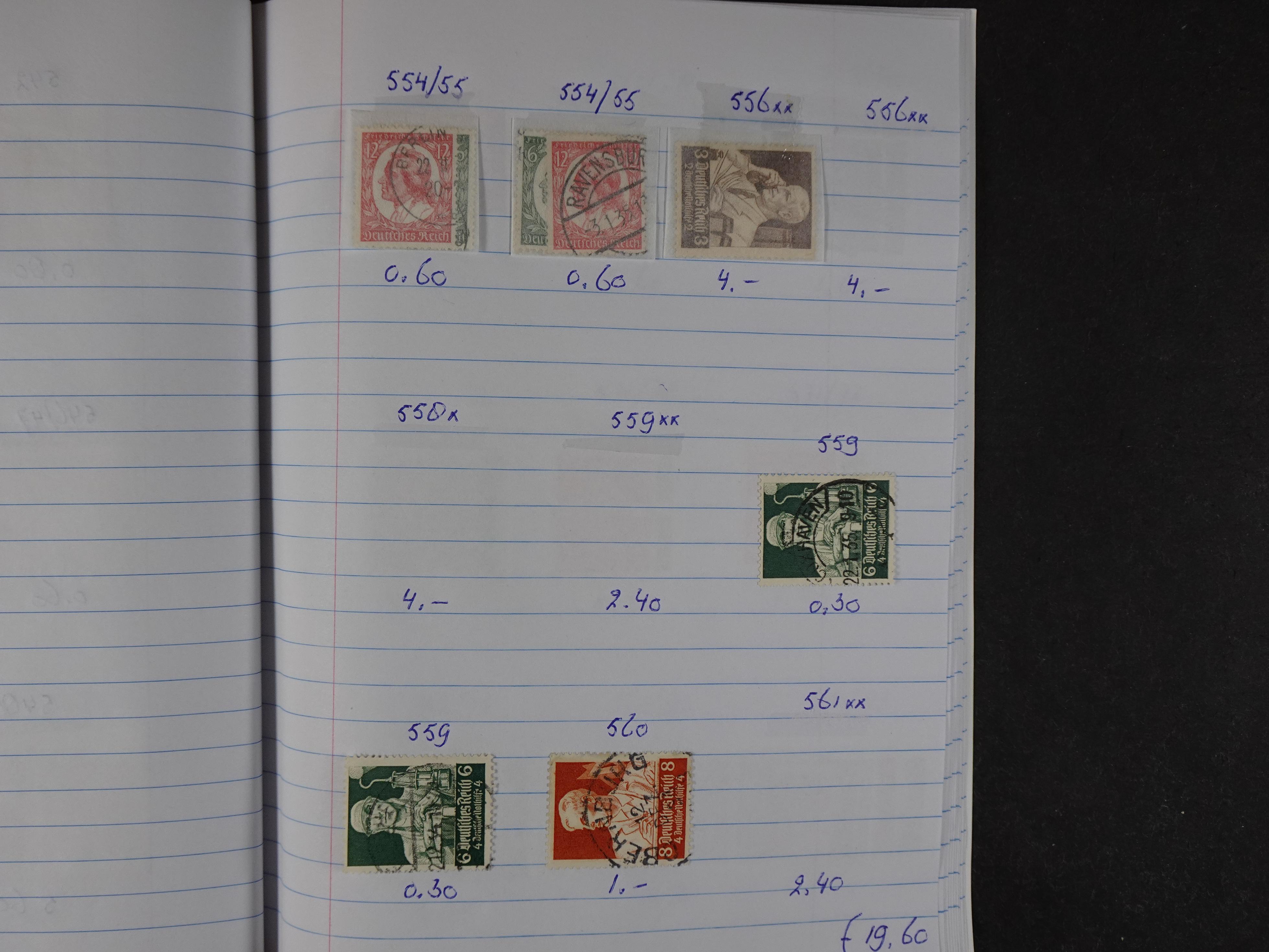 Mooie partij gelopen Rondzendboekjes.
Veel postfris.
Enorme restwaarde 256