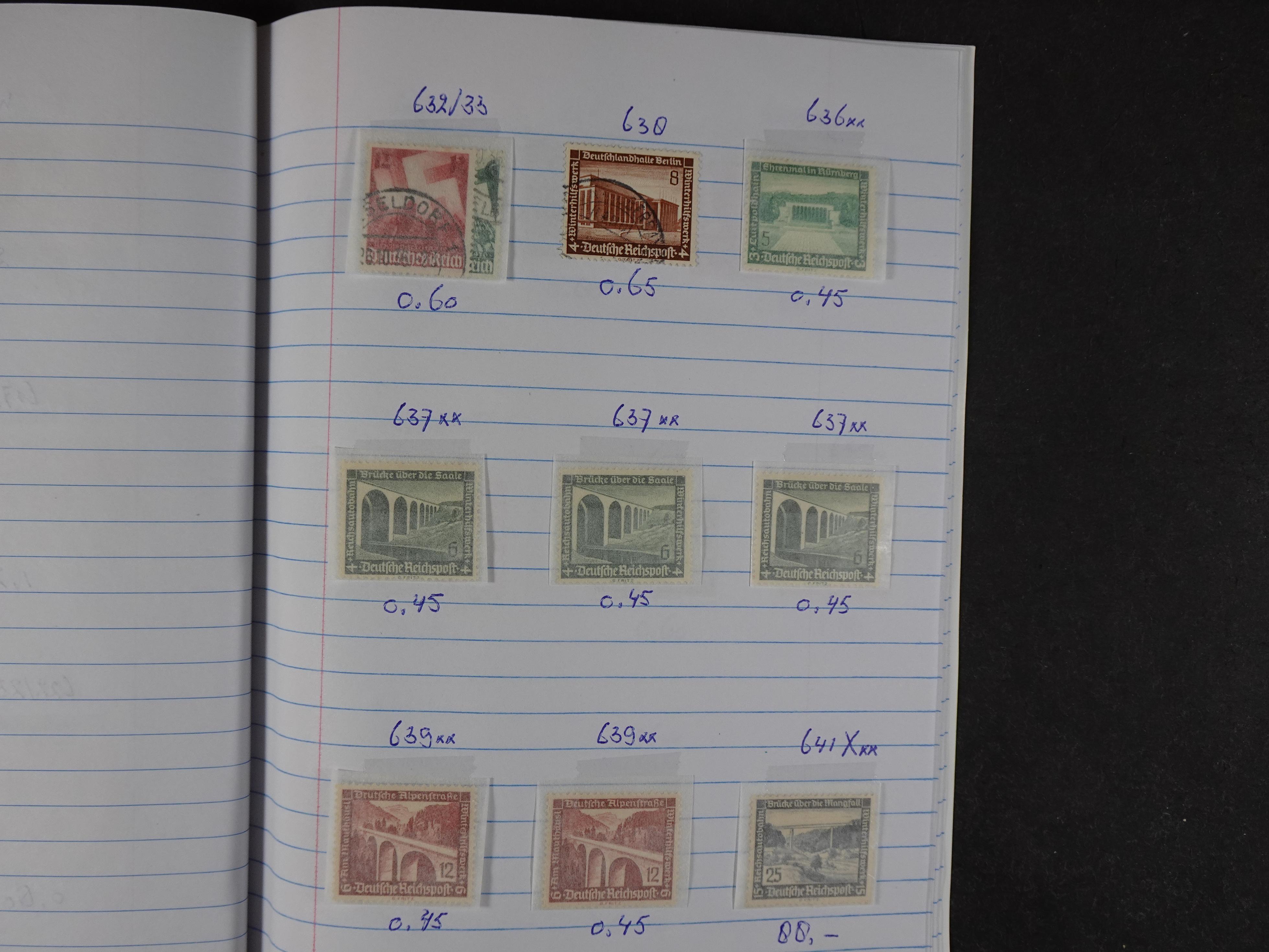 Mooie partij gelopen Rondzendboekjes.
Veel postfris.
Enorme restwaarde 262