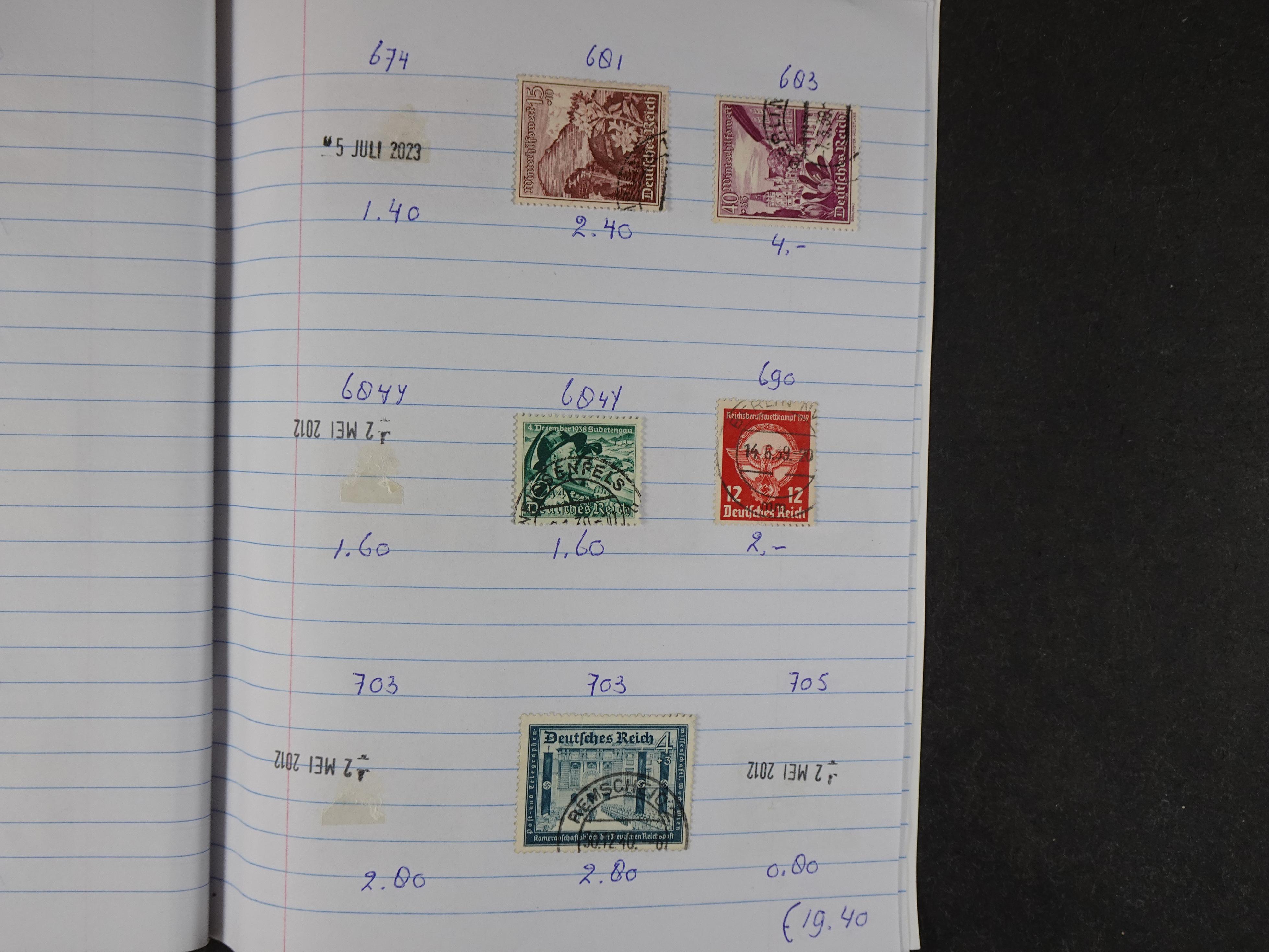 Mooie partij gelopen Rondzendboekjes.
Veel postfris.
Enorme restwaarde 266