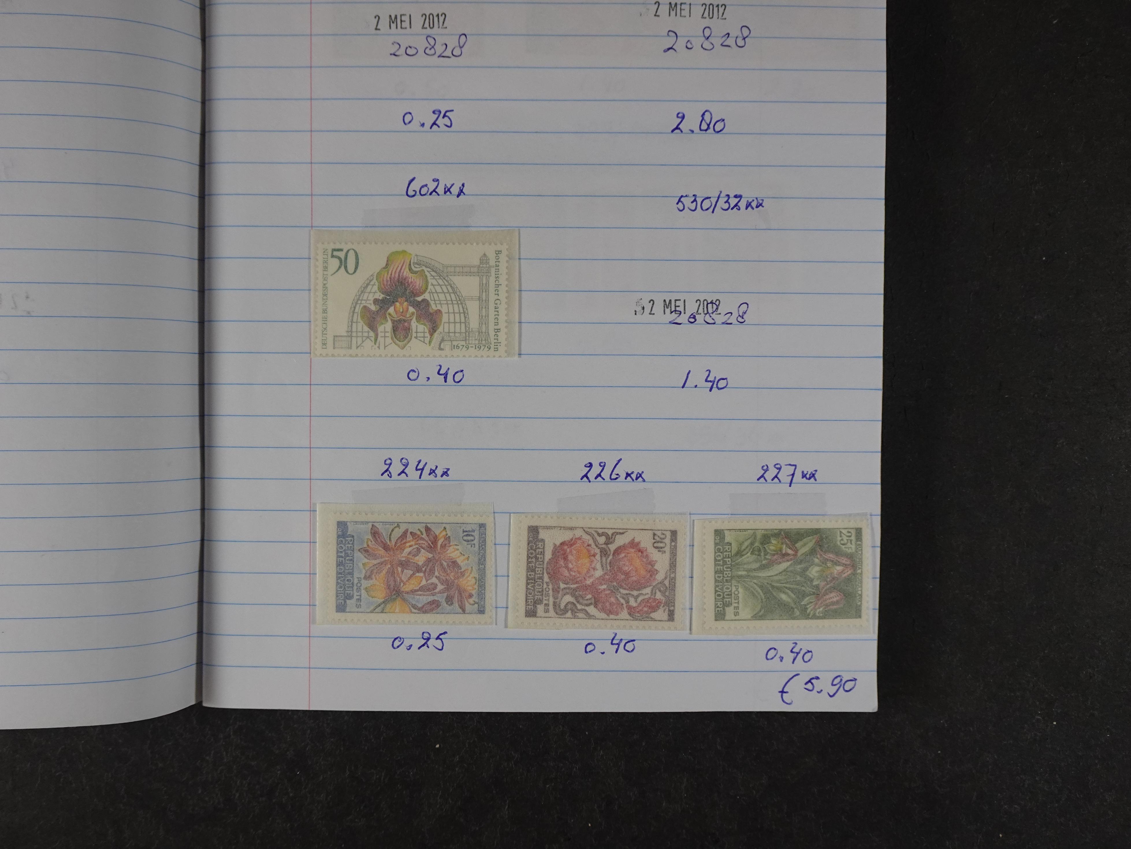 Mooie partij gelopen Rondzendboekjes.
Veel postfris.
Enorme restwaarde 269