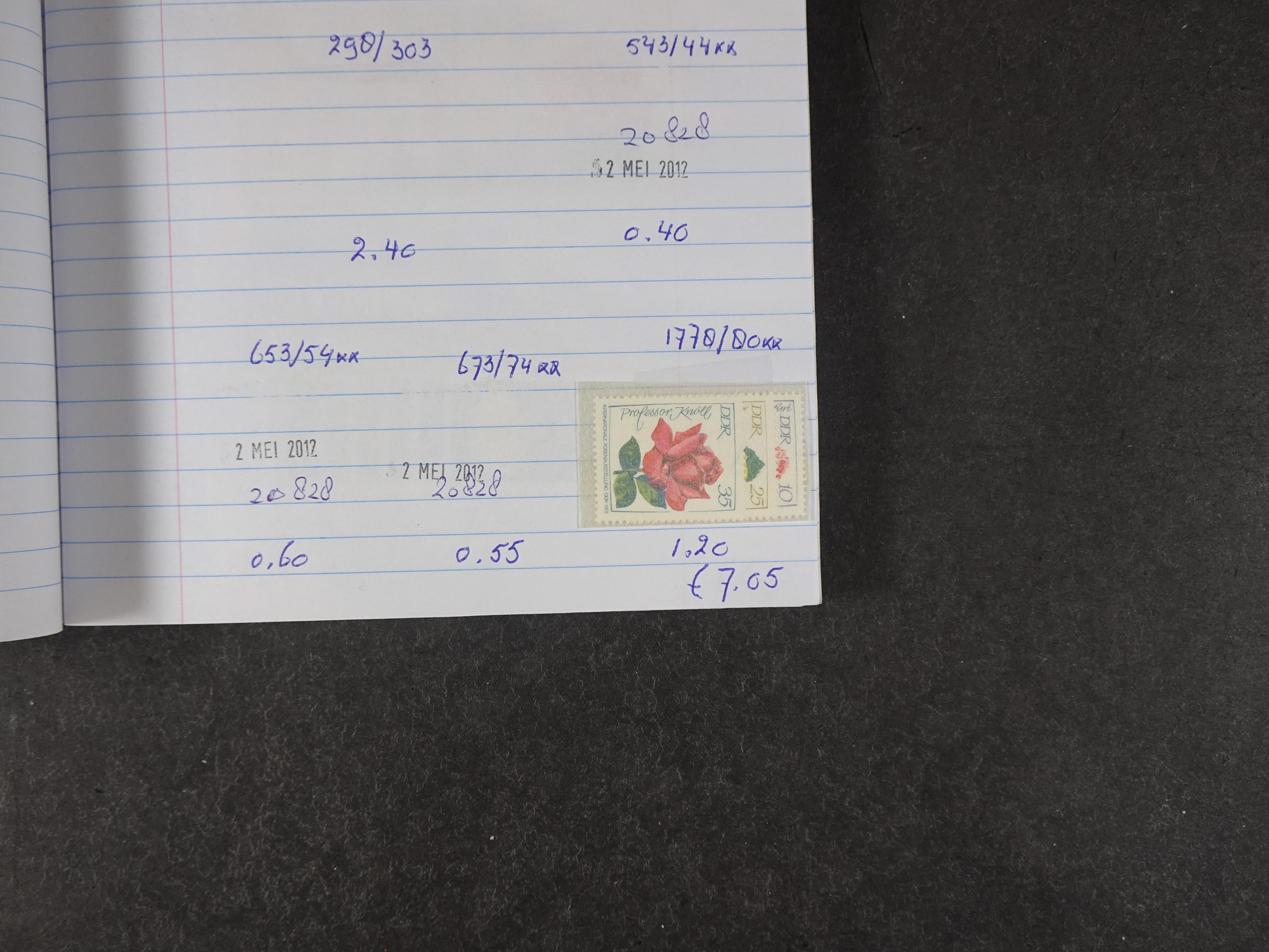 Mooie partij gelopen Rondzendboekjes.
Veel postfris.
Enorme restwaarde 272