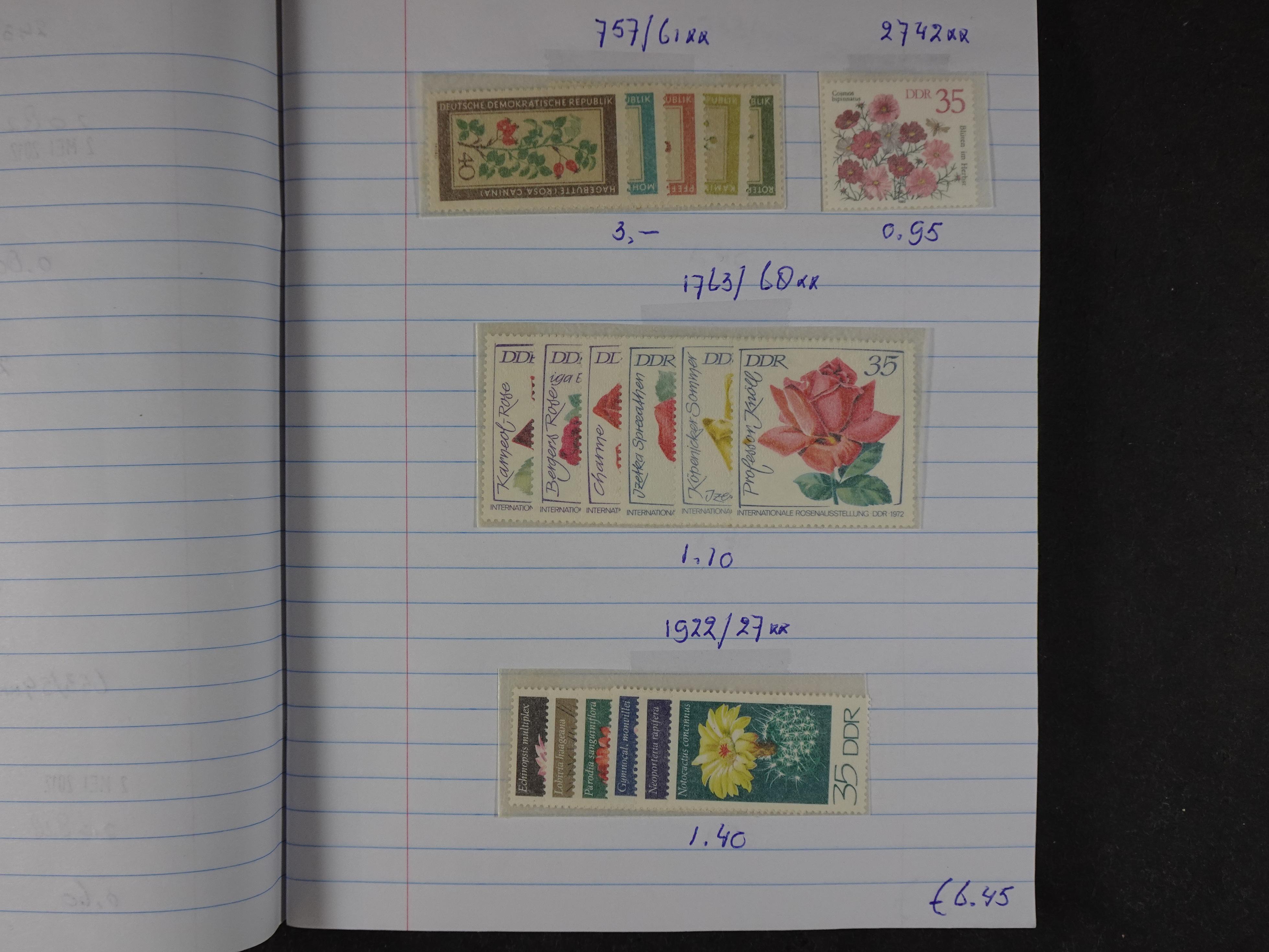 Mooie partij gelopen Rondzendboekjes.
Veel postfris.
Enorme restwaarde 273