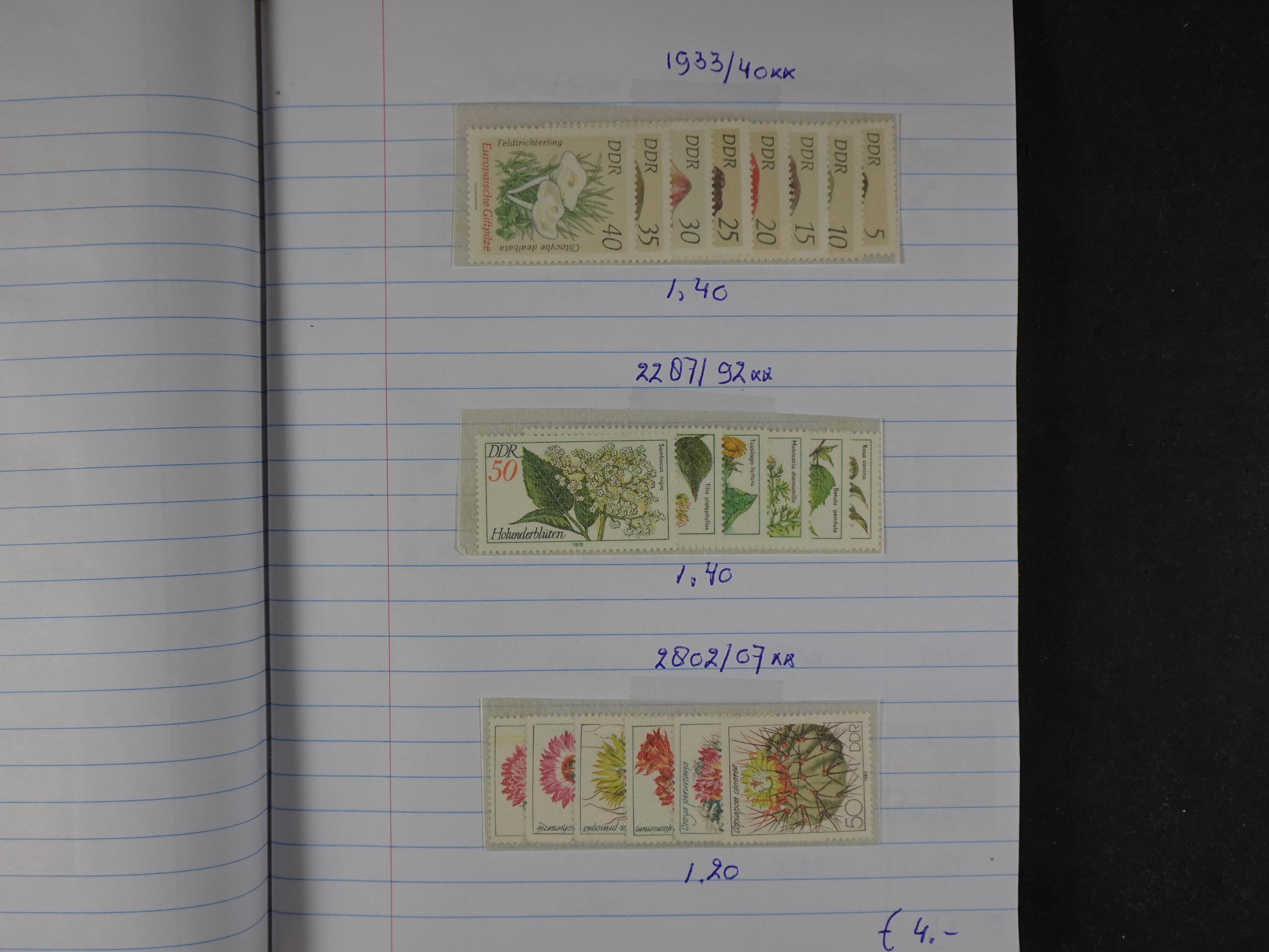 Mooie partij gelopen Rondzendboekjes.
Veel postfris.
Enorme restwaarde 274