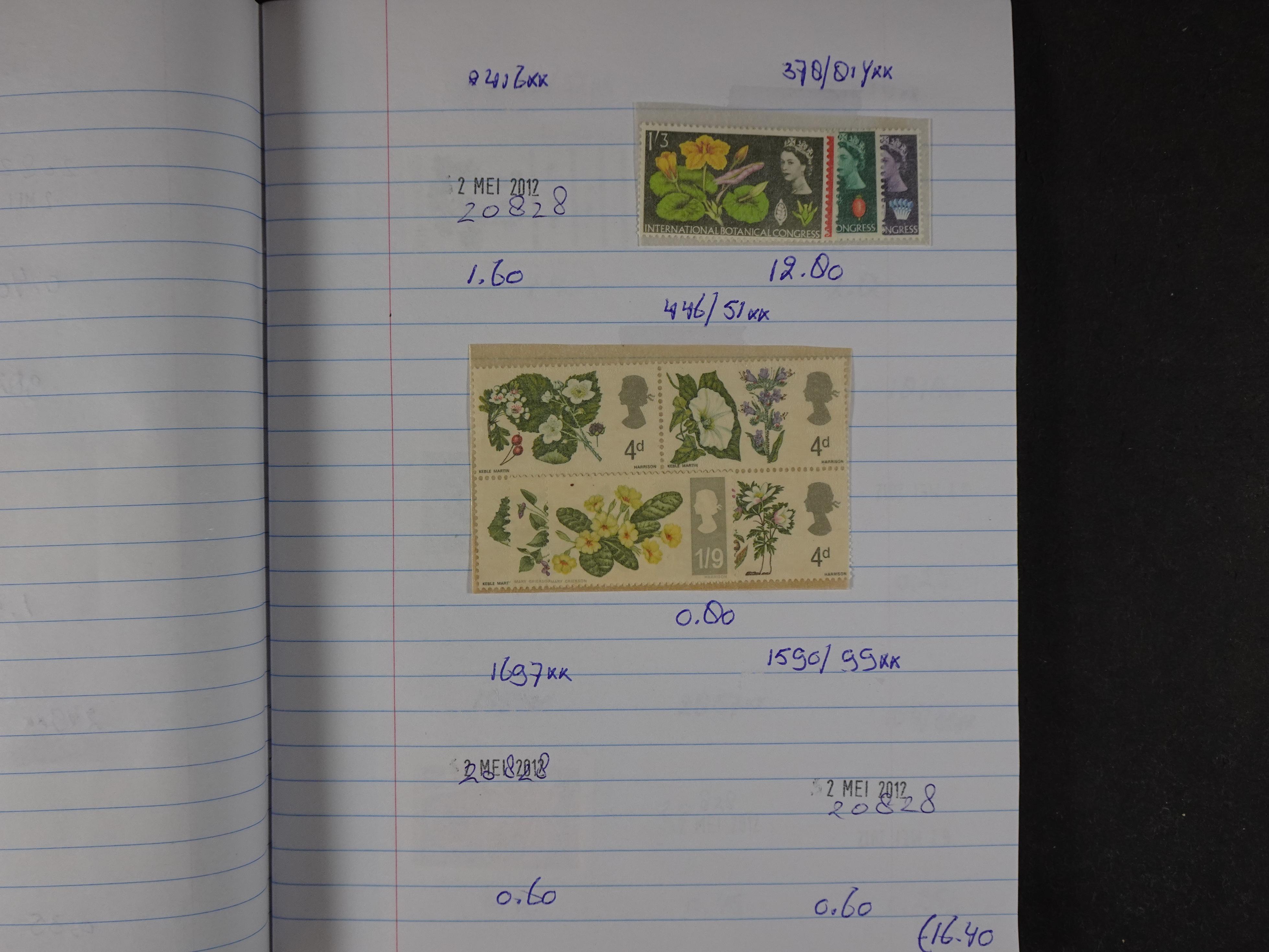 Mooie partij gelopen Rondzendboekjes.
Veel postfris.
Enorme restwaarde 277