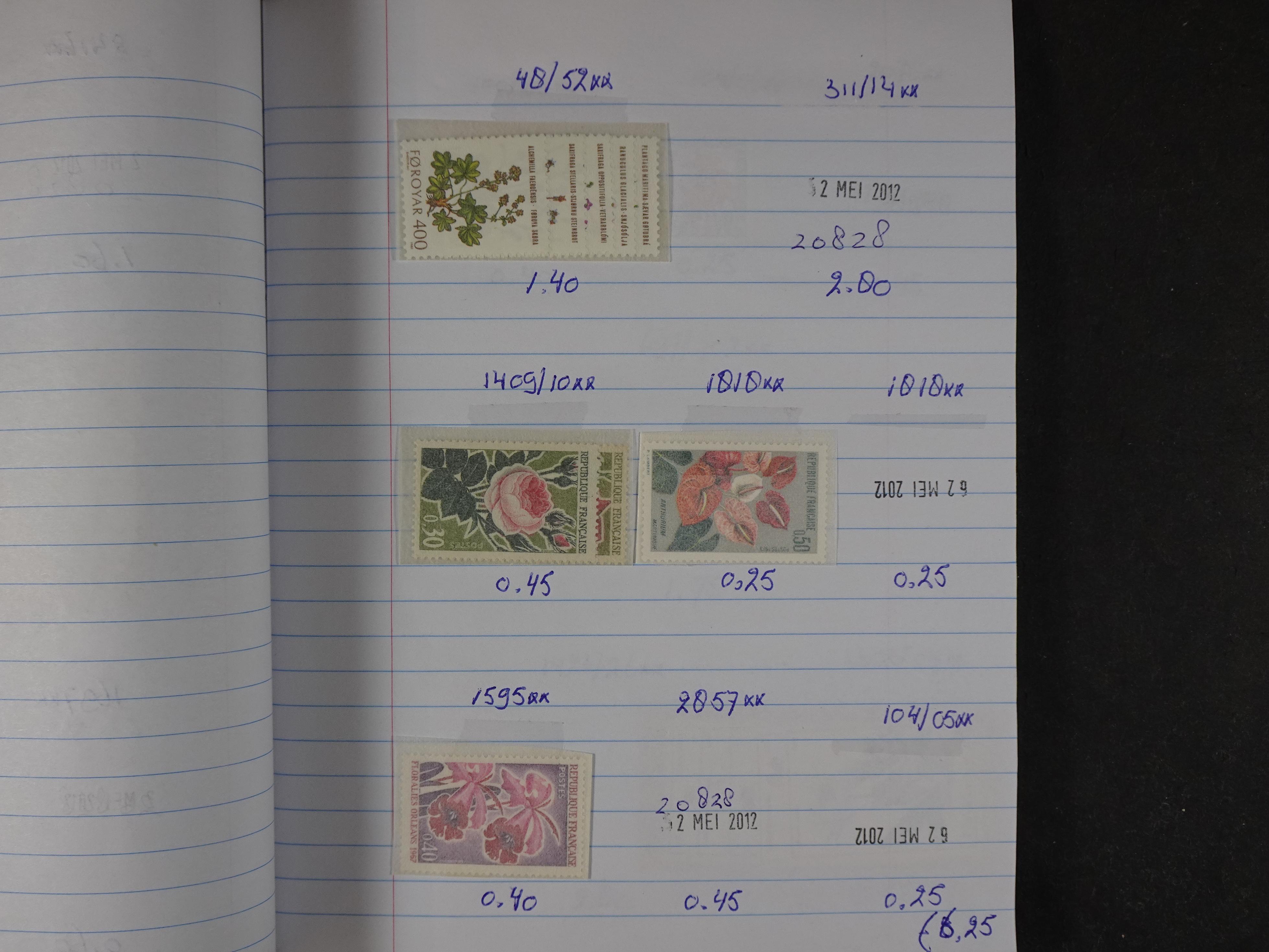 Mooie partij gelopen Rondzendboekjes.
Veel postfris.
Enorme restwaarde 278