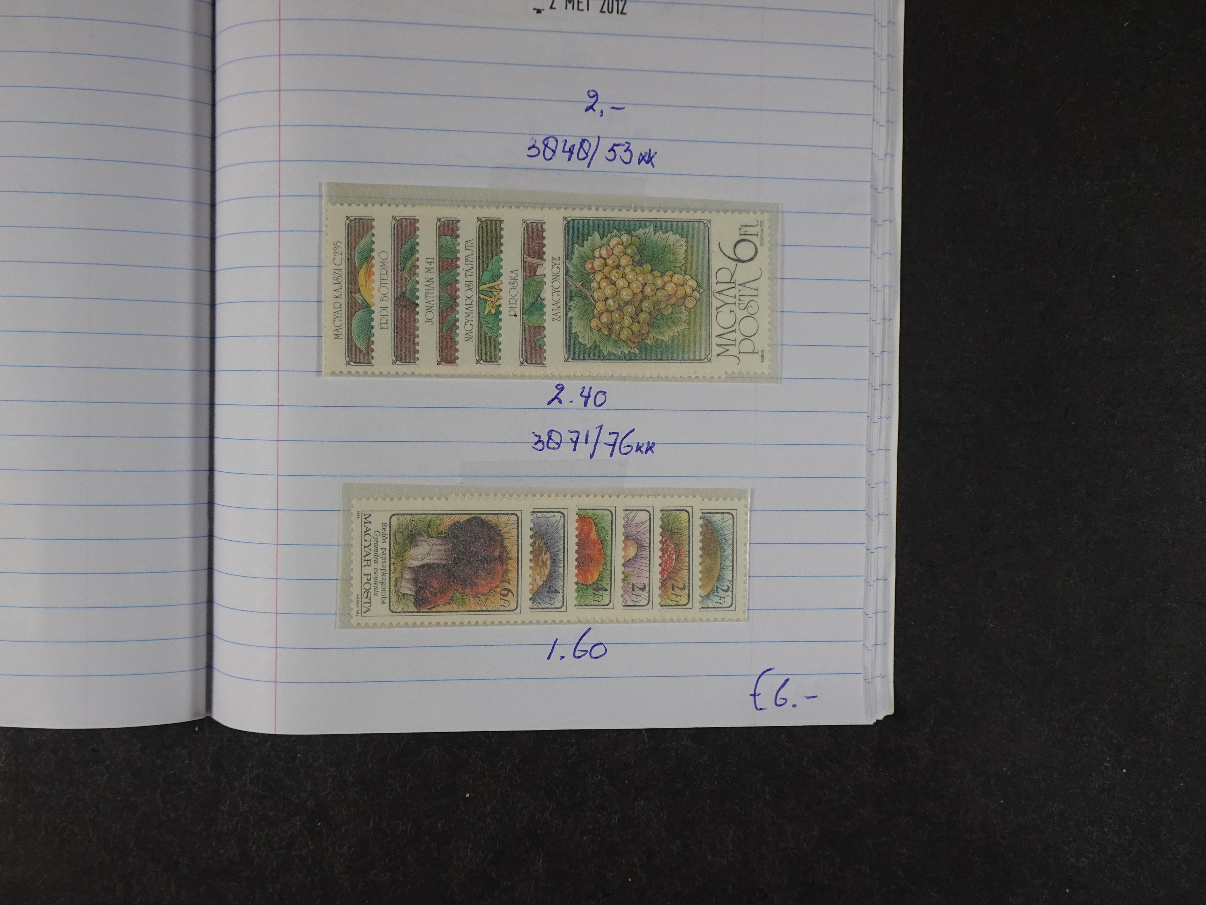 Mooie partij gelopen Rondzendboekjes.
Veel postfris.
Enorme restwaarde 289