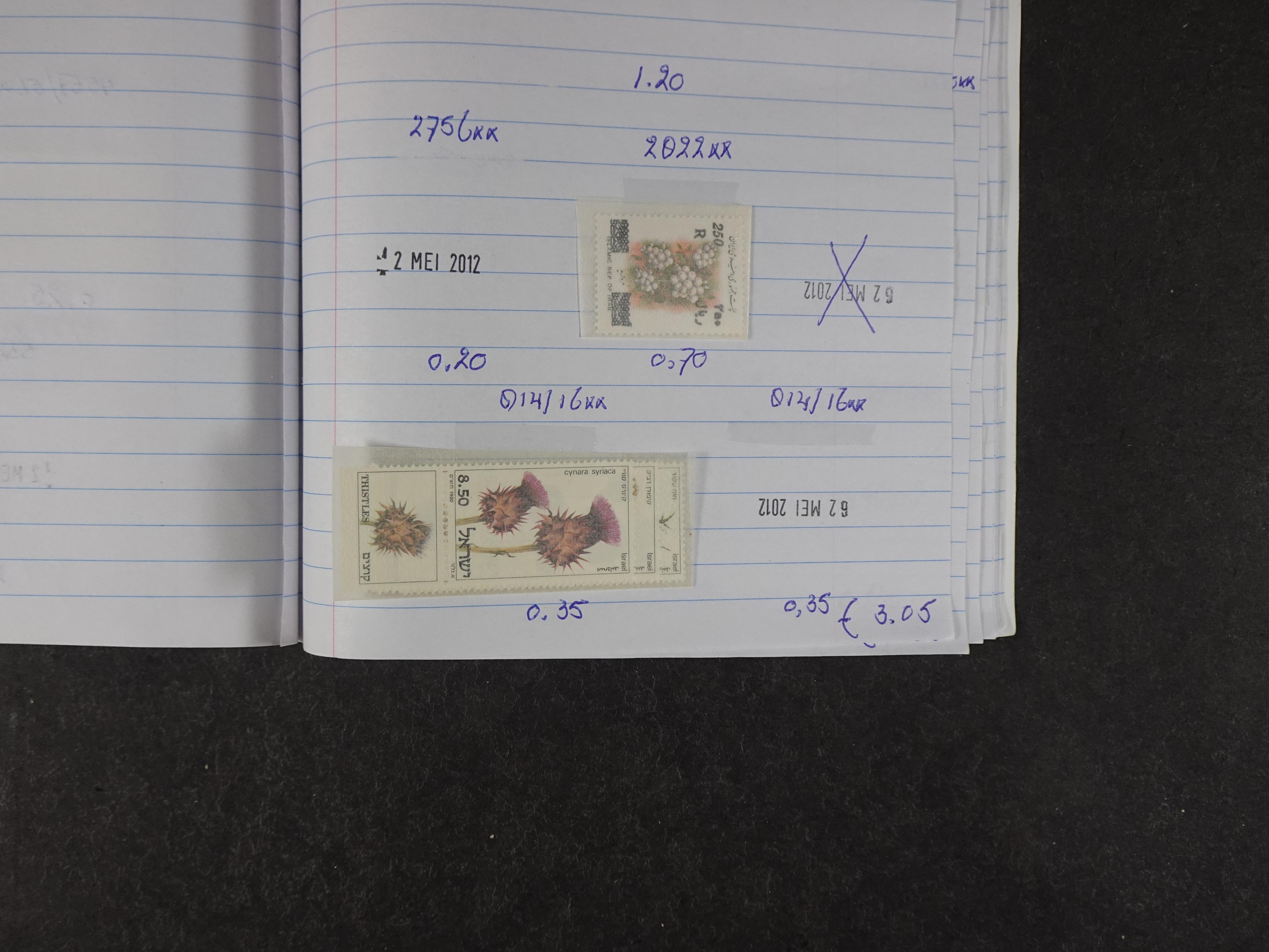 Mooie partij gelopen Rondzendboekjes.
Veel postfris.
Enorme restwaarde 292