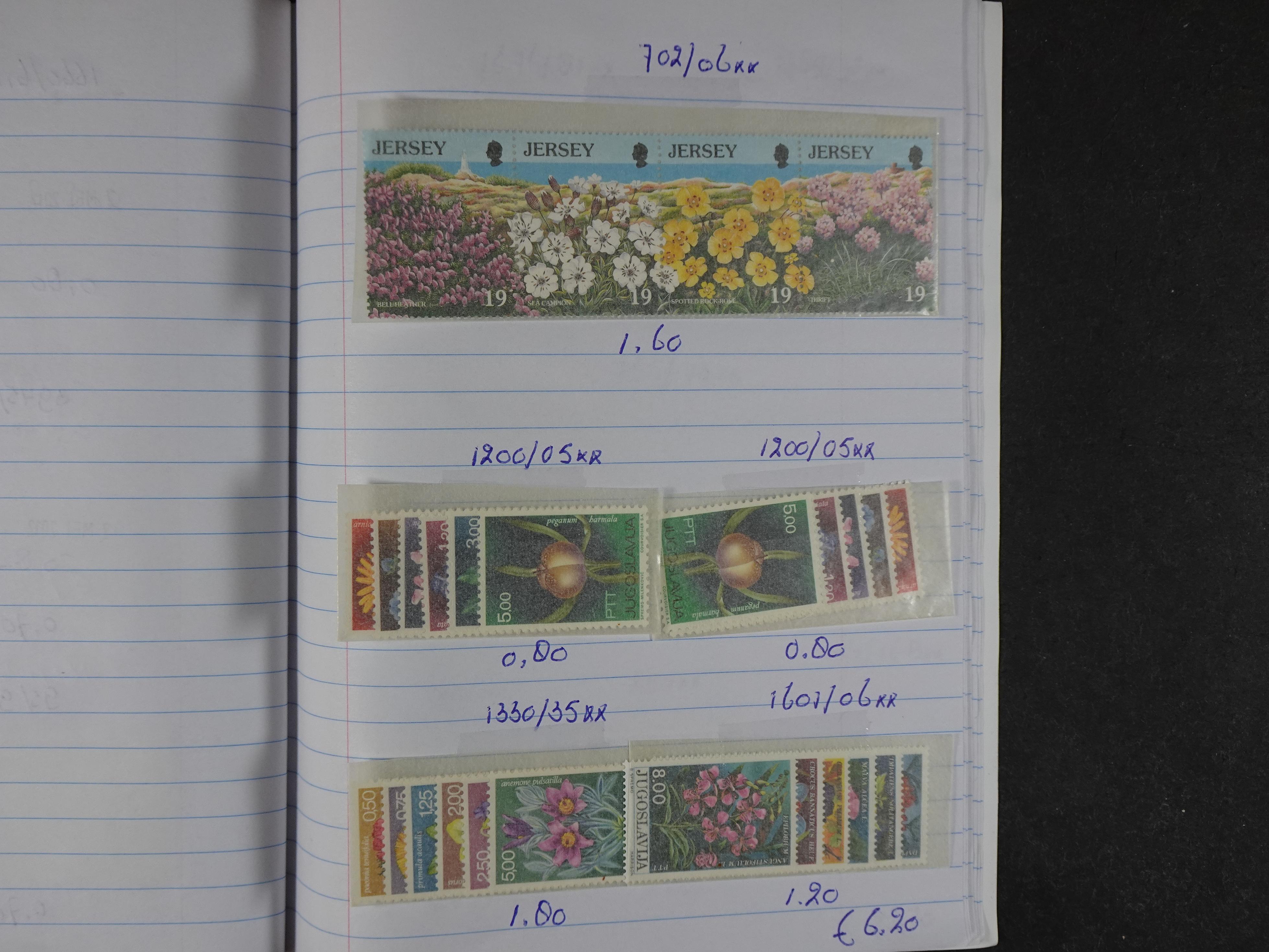 Mooie partij gelopen Rondzendboekjes.
Veel postfris.
Enorme restwaarde 295