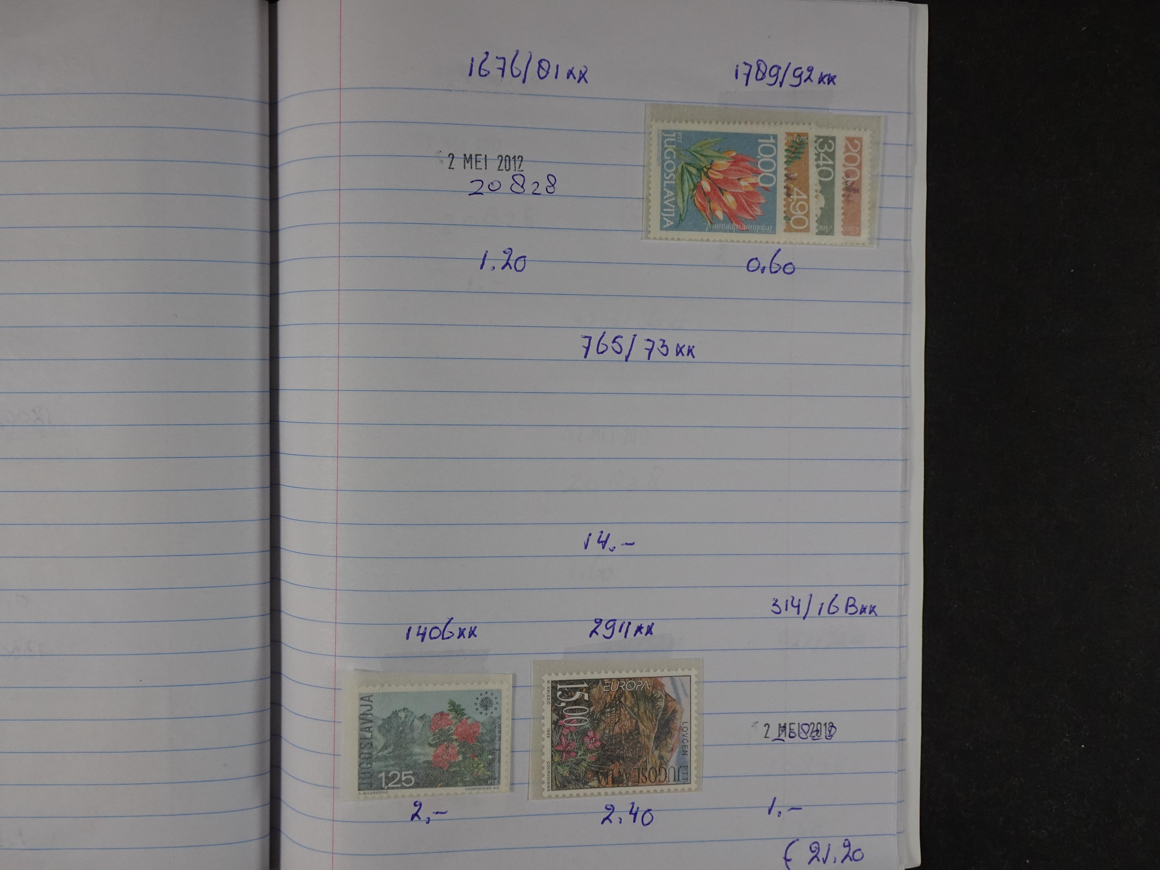 Mooie partij gelopen Rondzendboekjes.
Veel postfris.
Enorme restwaarde 296