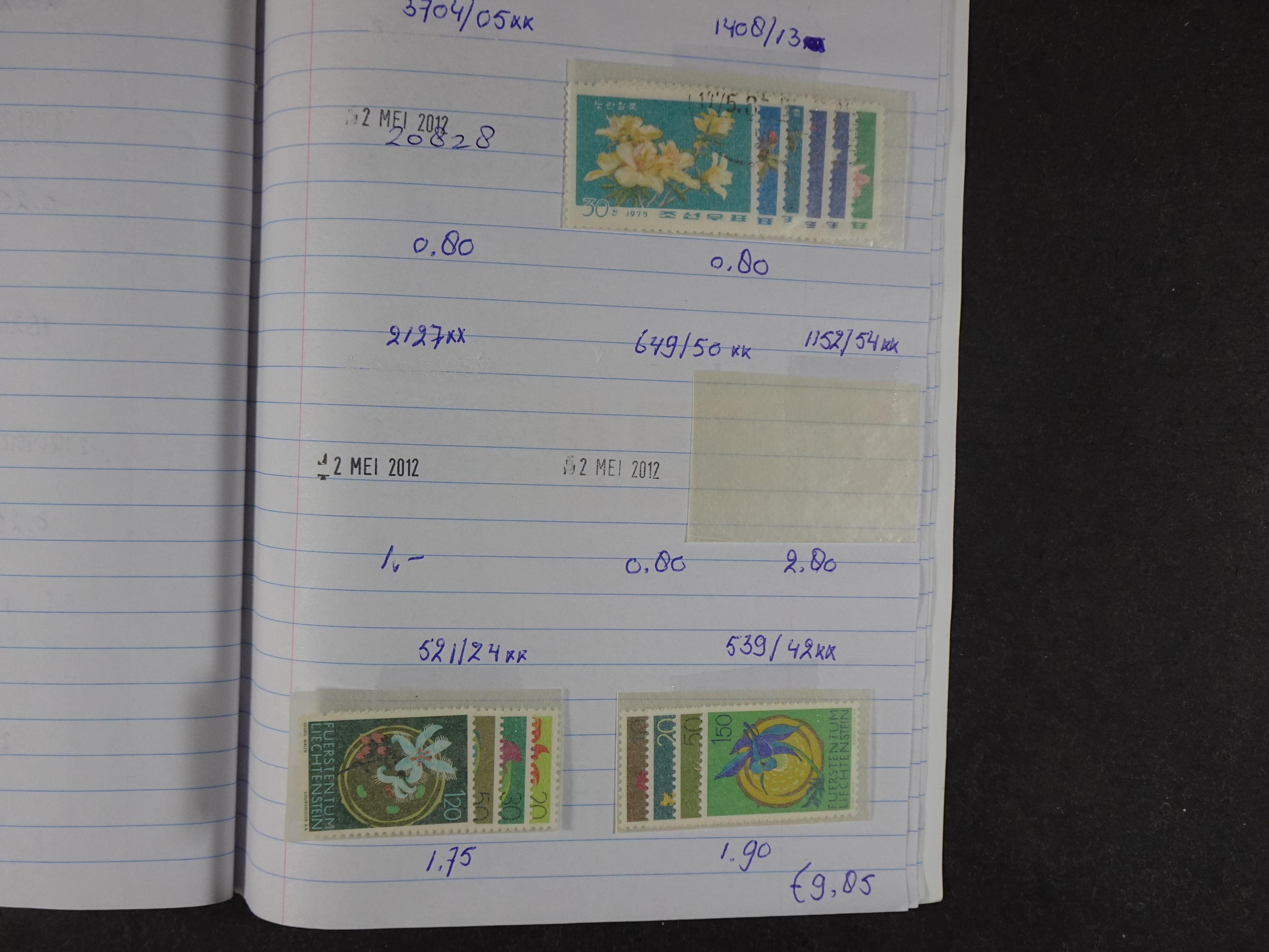 Mooie partij gelopen Rondzendboekjes.
Veel postfris.
Enorme restwaarde 299