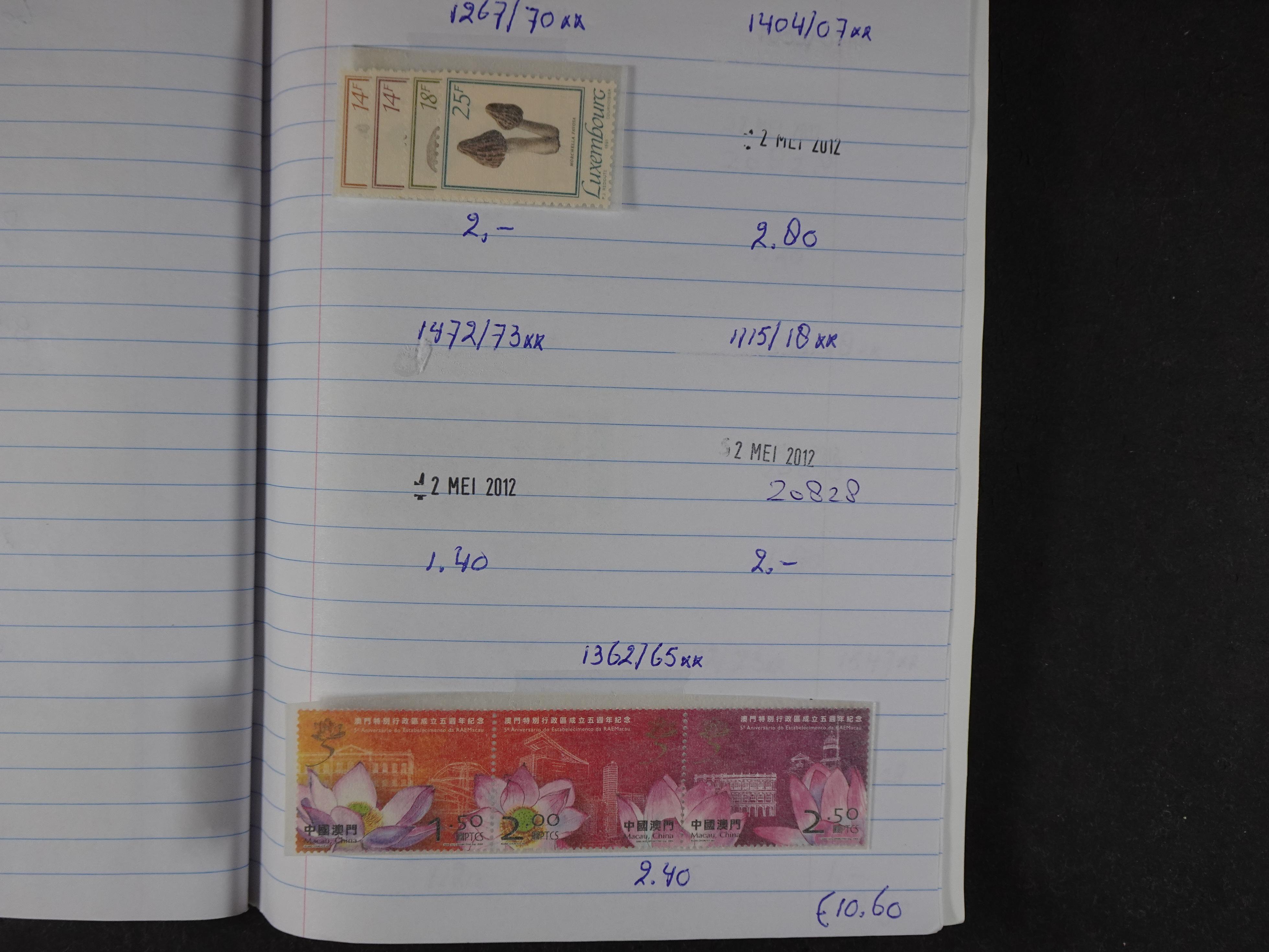 Mooie partij gelopen Rondzendboekjes.
Veel postfris.
Enorme restwaarde 301