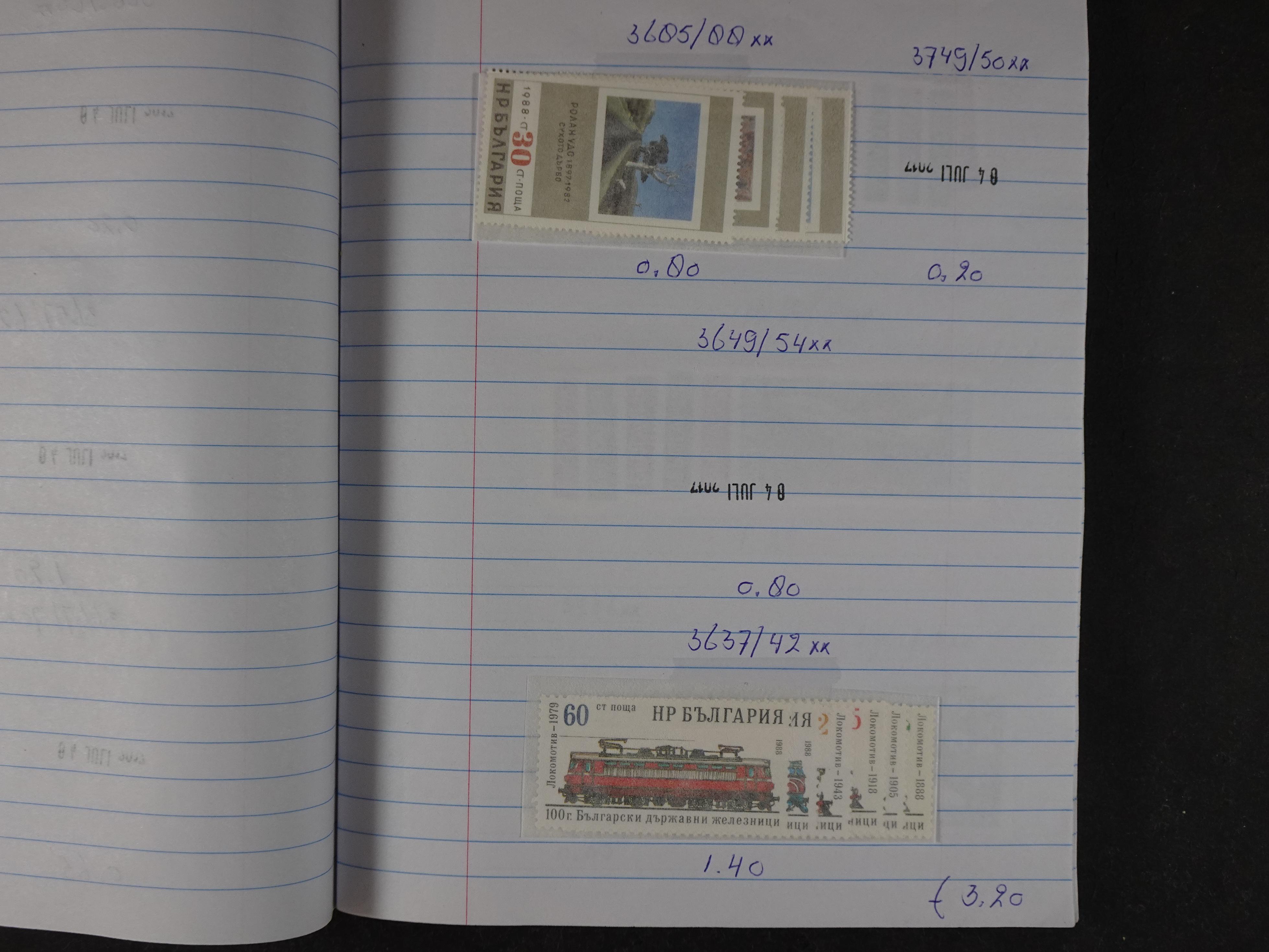 Mooie partij gelopen Rondzendboekjes.
Veel postfris.
Enorme restwaarde 309