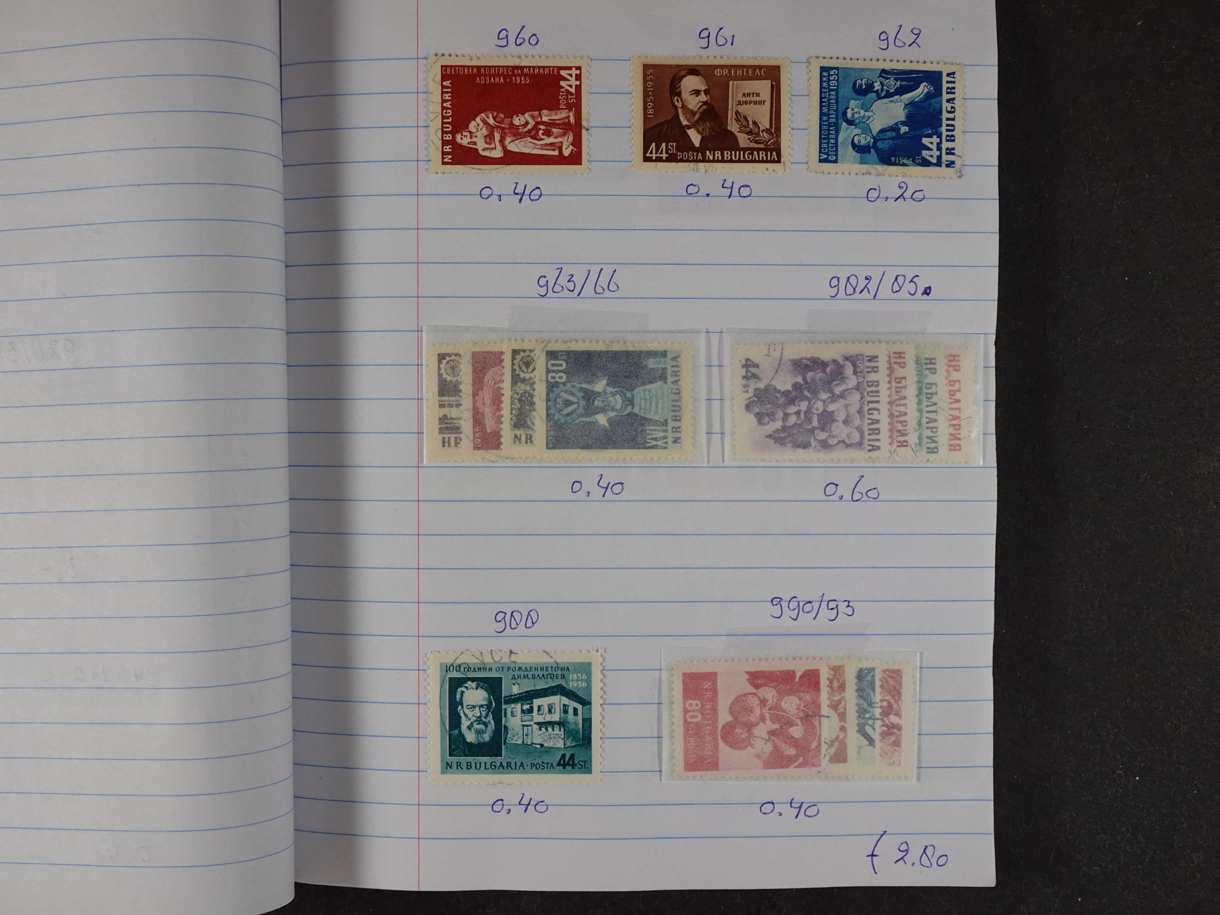 Mooie partij gelopen Rondzendboekjes.
Veel postfris.
Enorme restwaarde 312