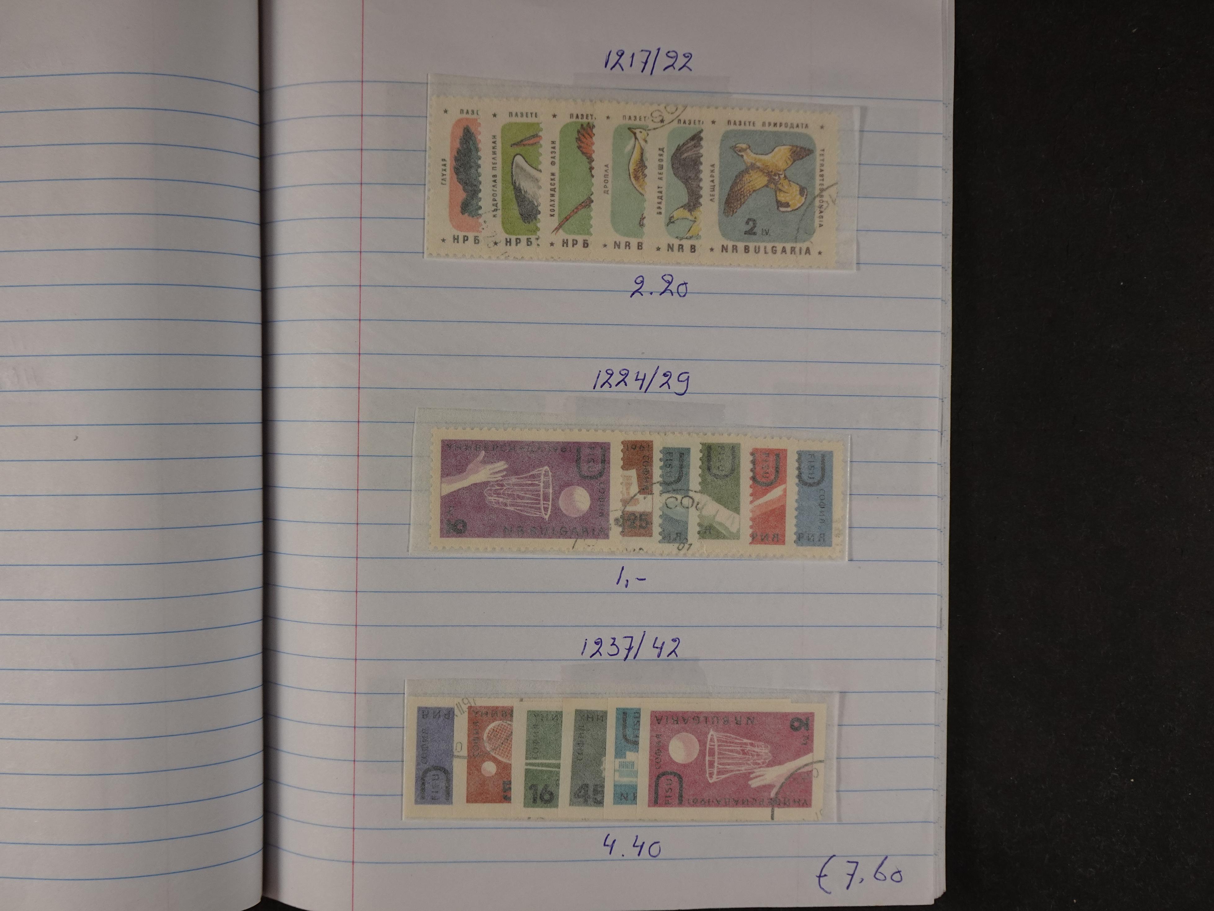 Mooie partij gelopen Rondzendboekjes.
Veel postfris.
Enorme restwaarde 319