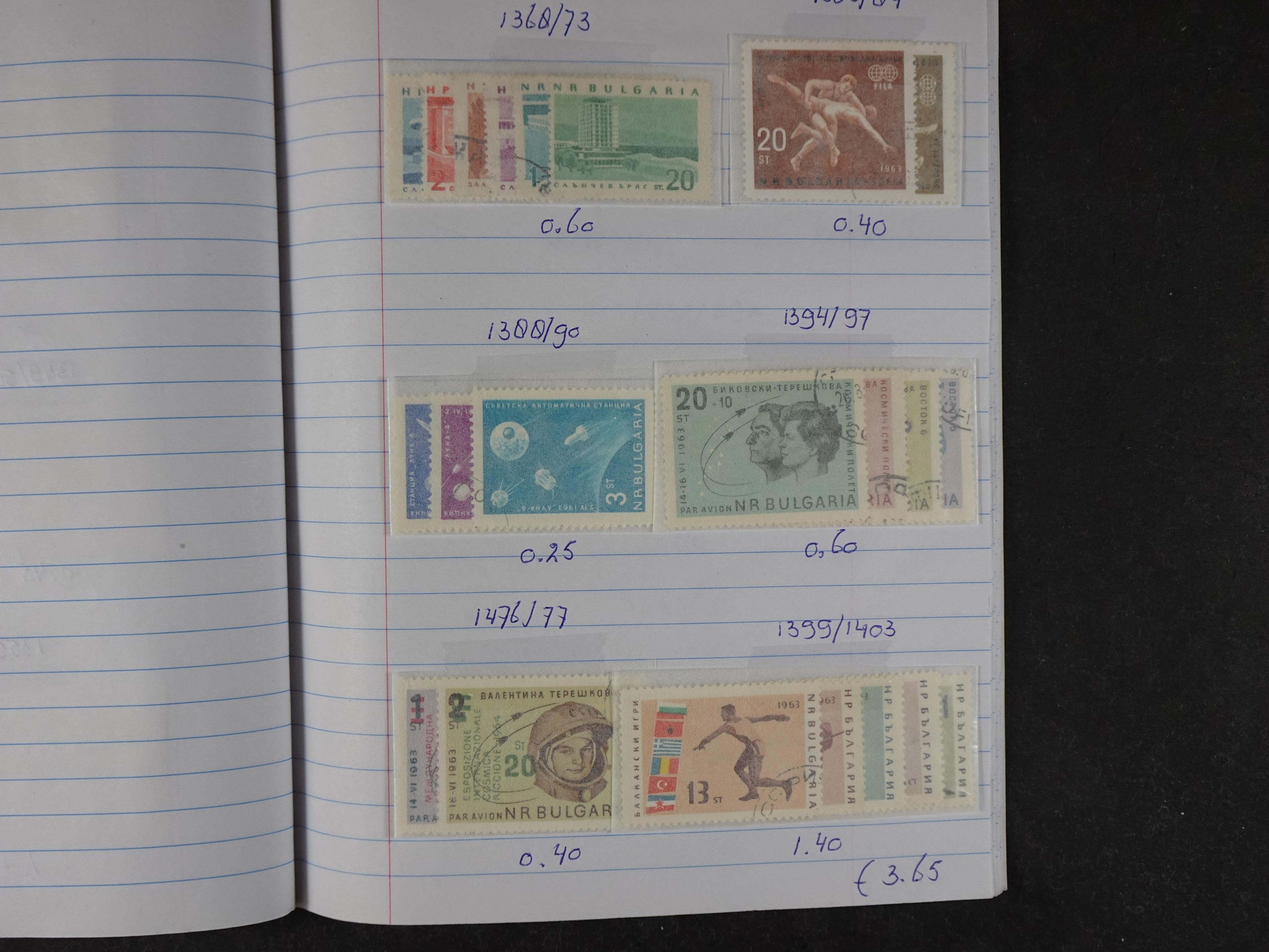 Mooie partij gelopen Rondzendboekjes.
Veel postfris.
Enorme restwaarde 323