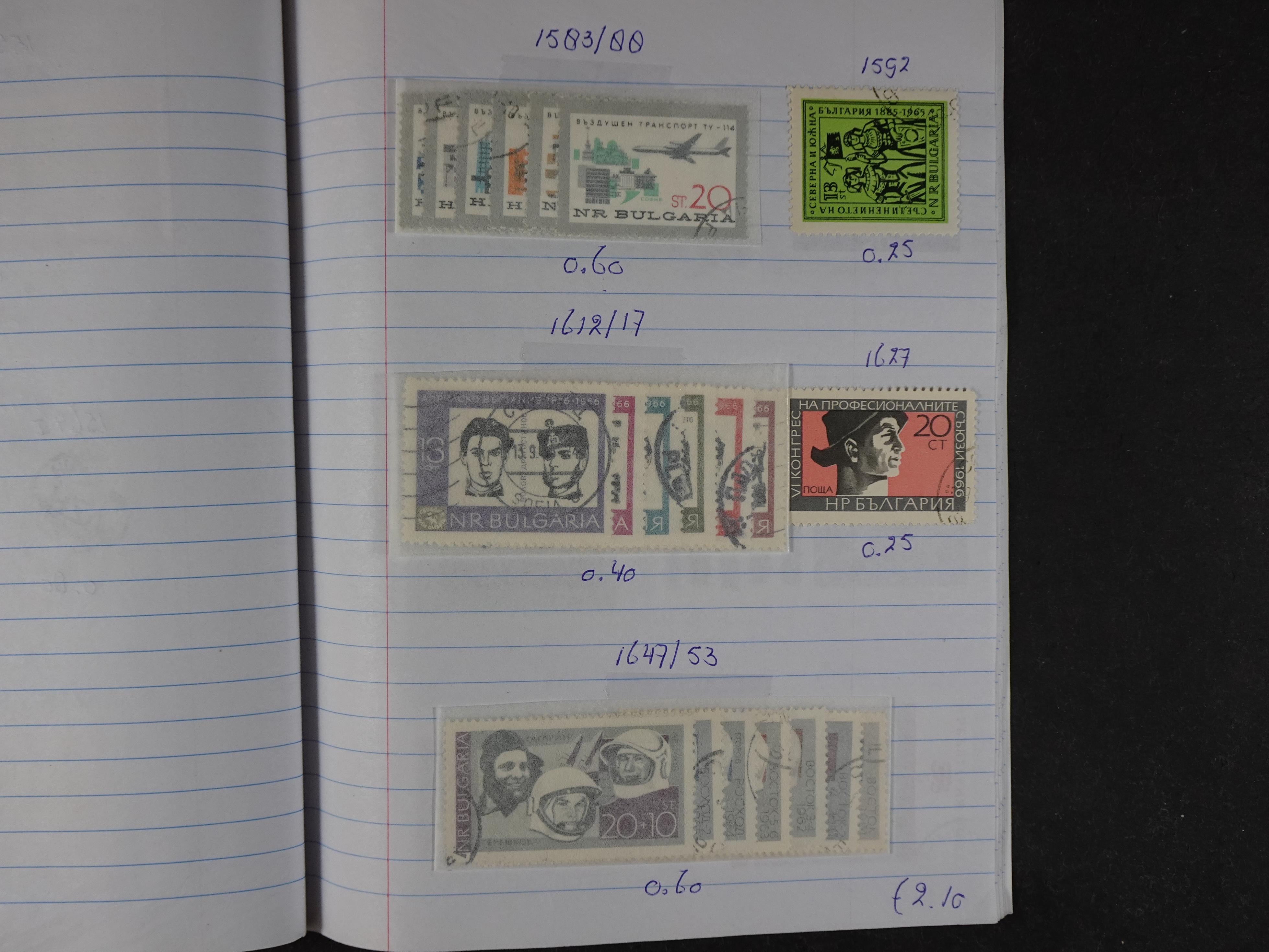 Mooie partij gelopen Rondzendboekjes.
Veel postfris.
Enorme restwaarde 328