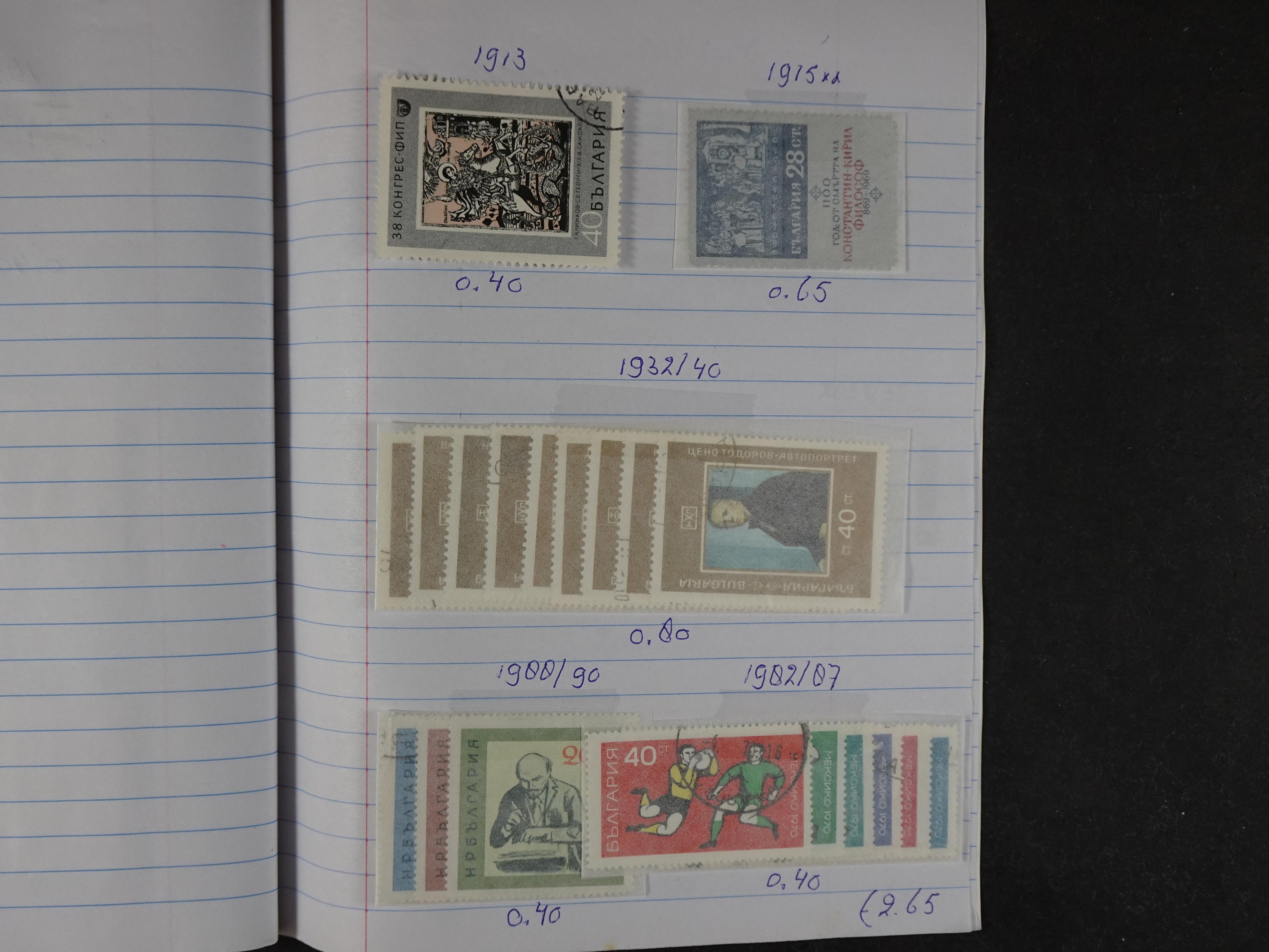 Mooie partij gelopen Rondzendboekjes.
Veel postfris.
Enorme restwaarde 332