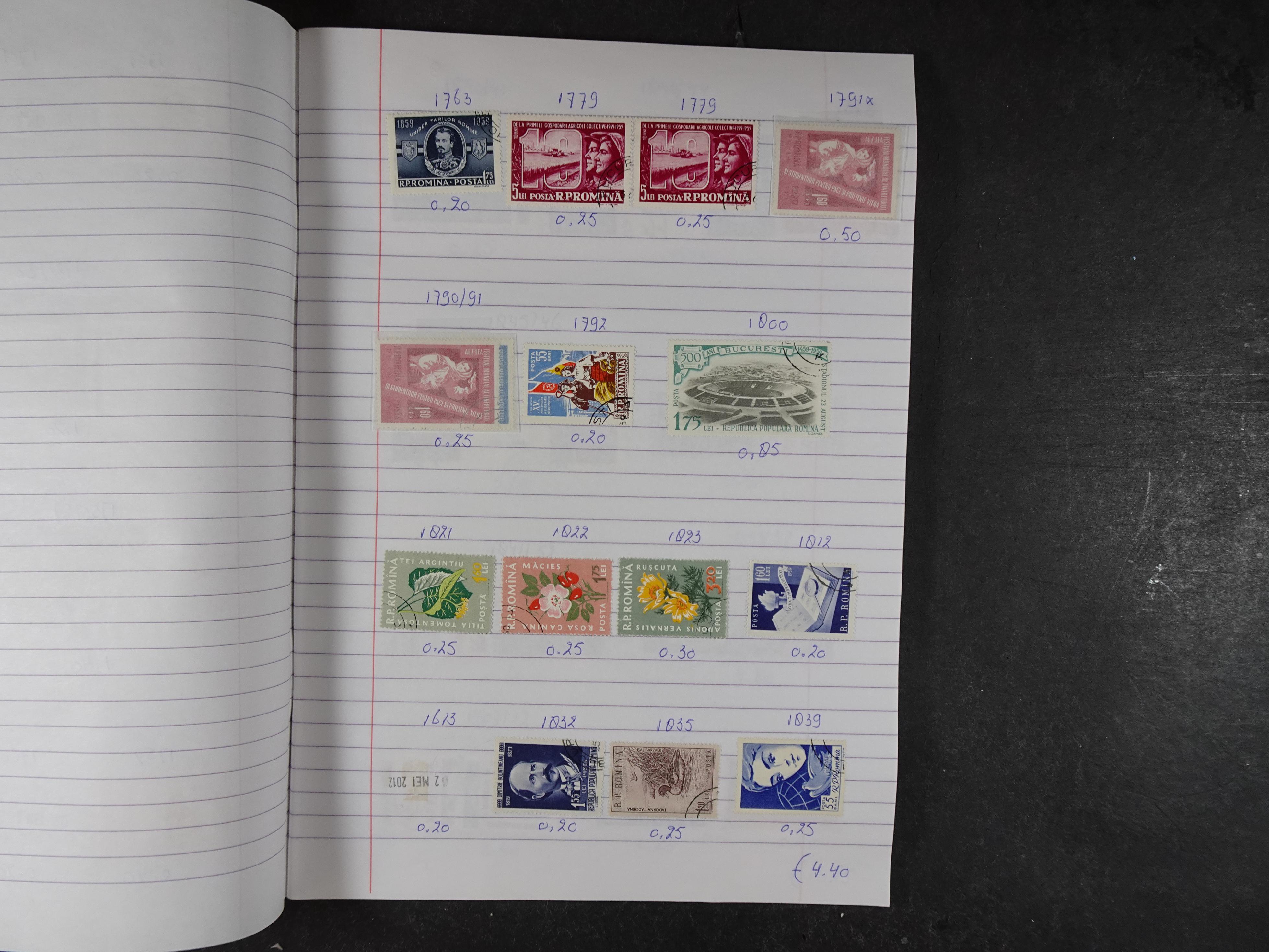 Mooie partij gelopen Rondzendboekjes.
Veel postfris.
Enorme restwaarde 335